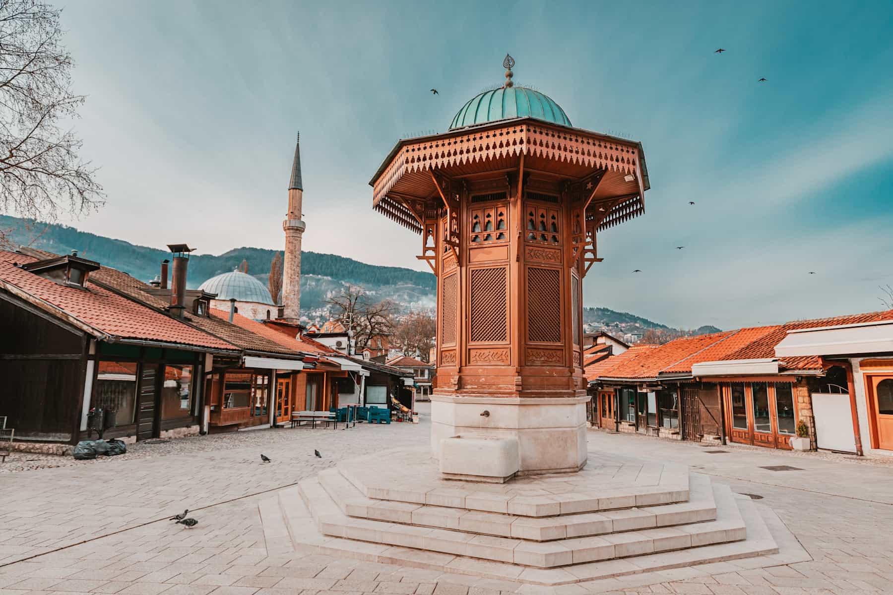 Sebilj fountain, Sarajevo, Bosnia Photo:shutterstock 2462204291