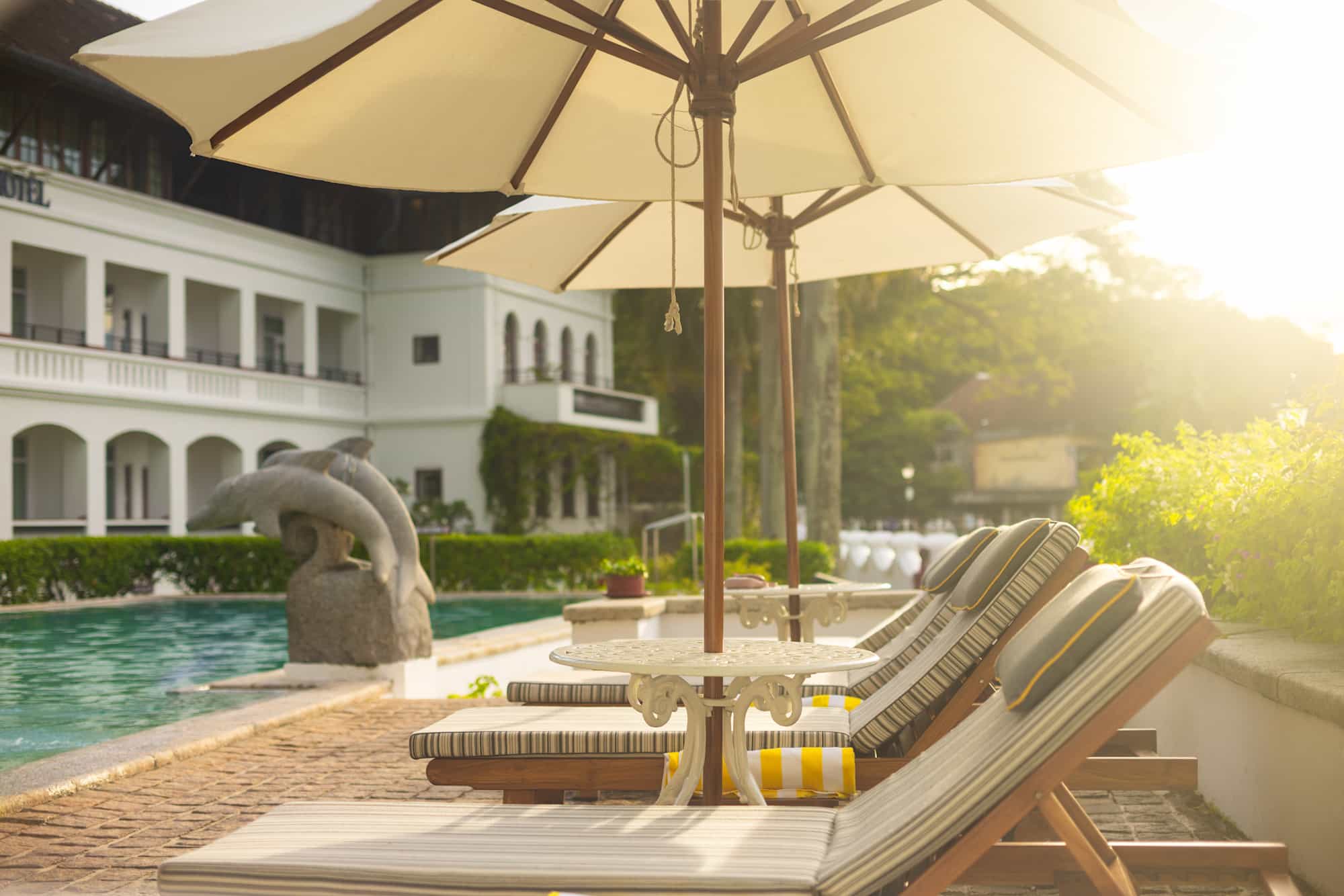 Swimming pool at Brunton Boatyard, Kochi. Photo: Brunton Boatyard