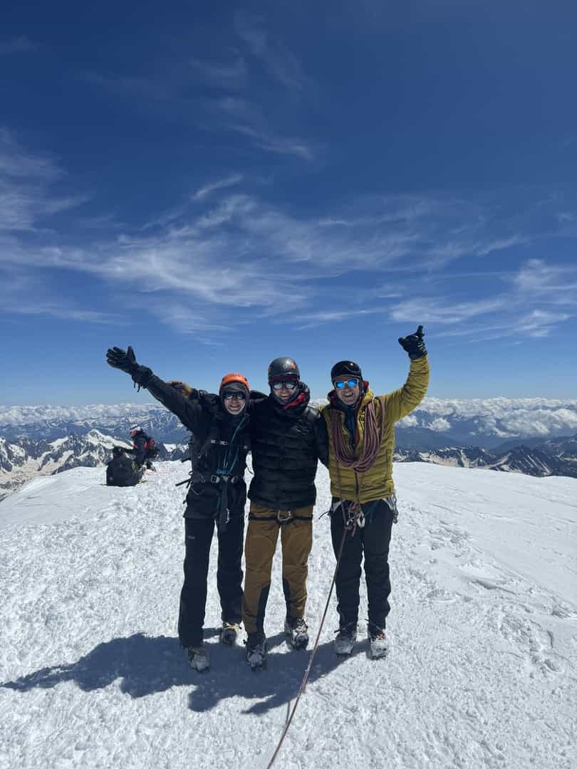 Successful summit of Mont Blanc