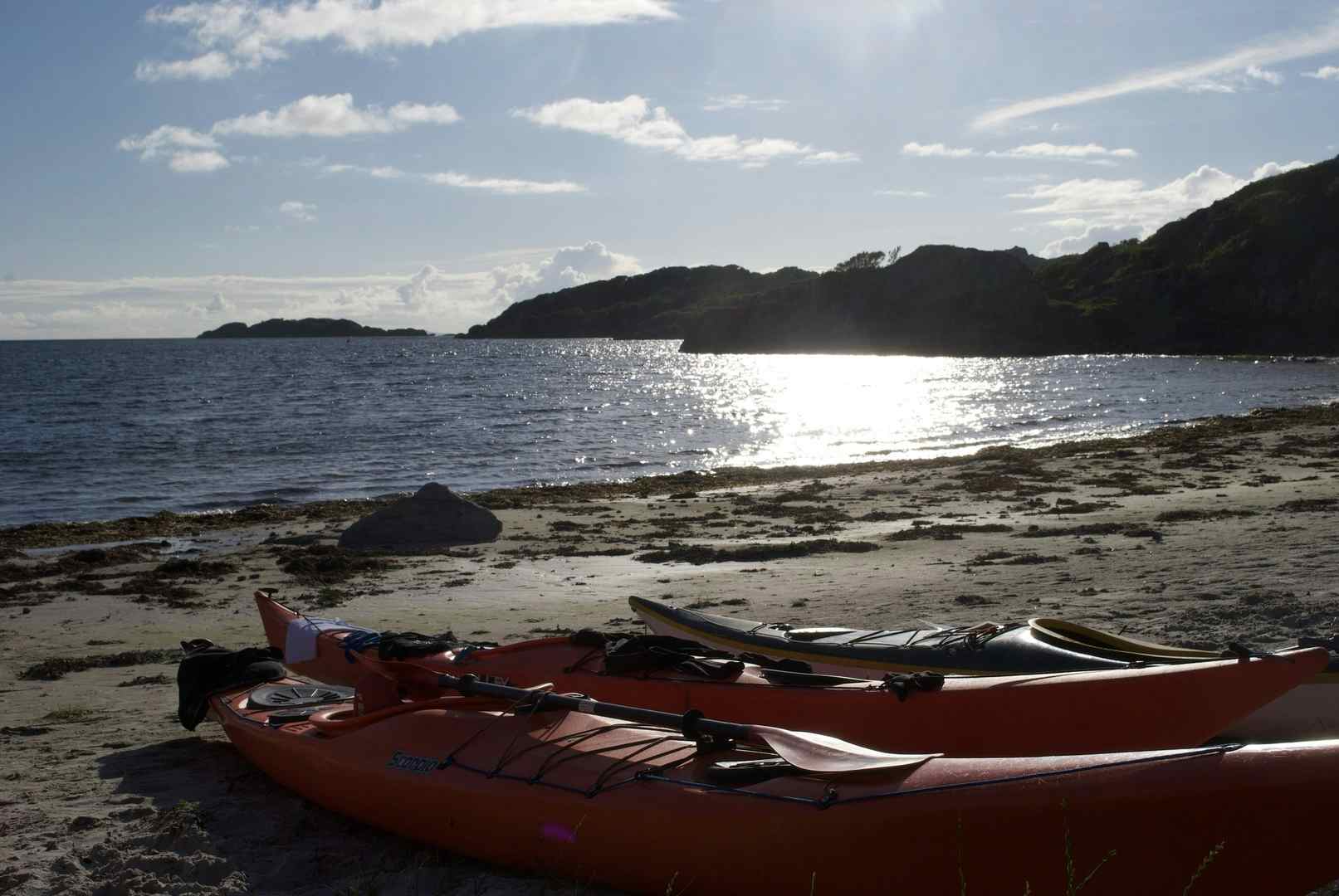 Kayak and wild camp the West Coast of Scotland.