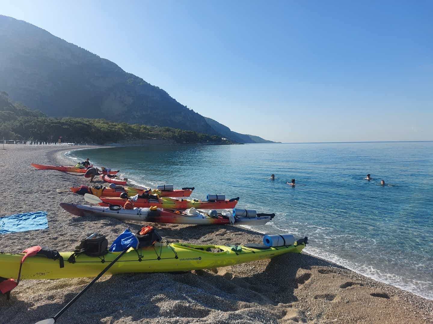 Autumn kayaking in Turkey