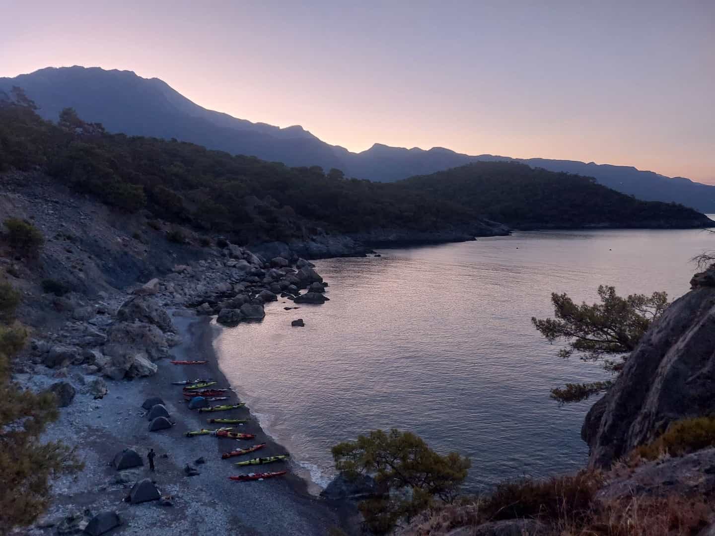 Autumn kayaking in Turkey