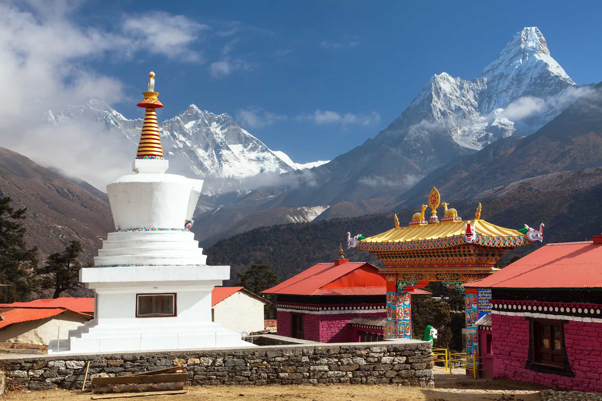 View from Tengboche of Ama Dablam