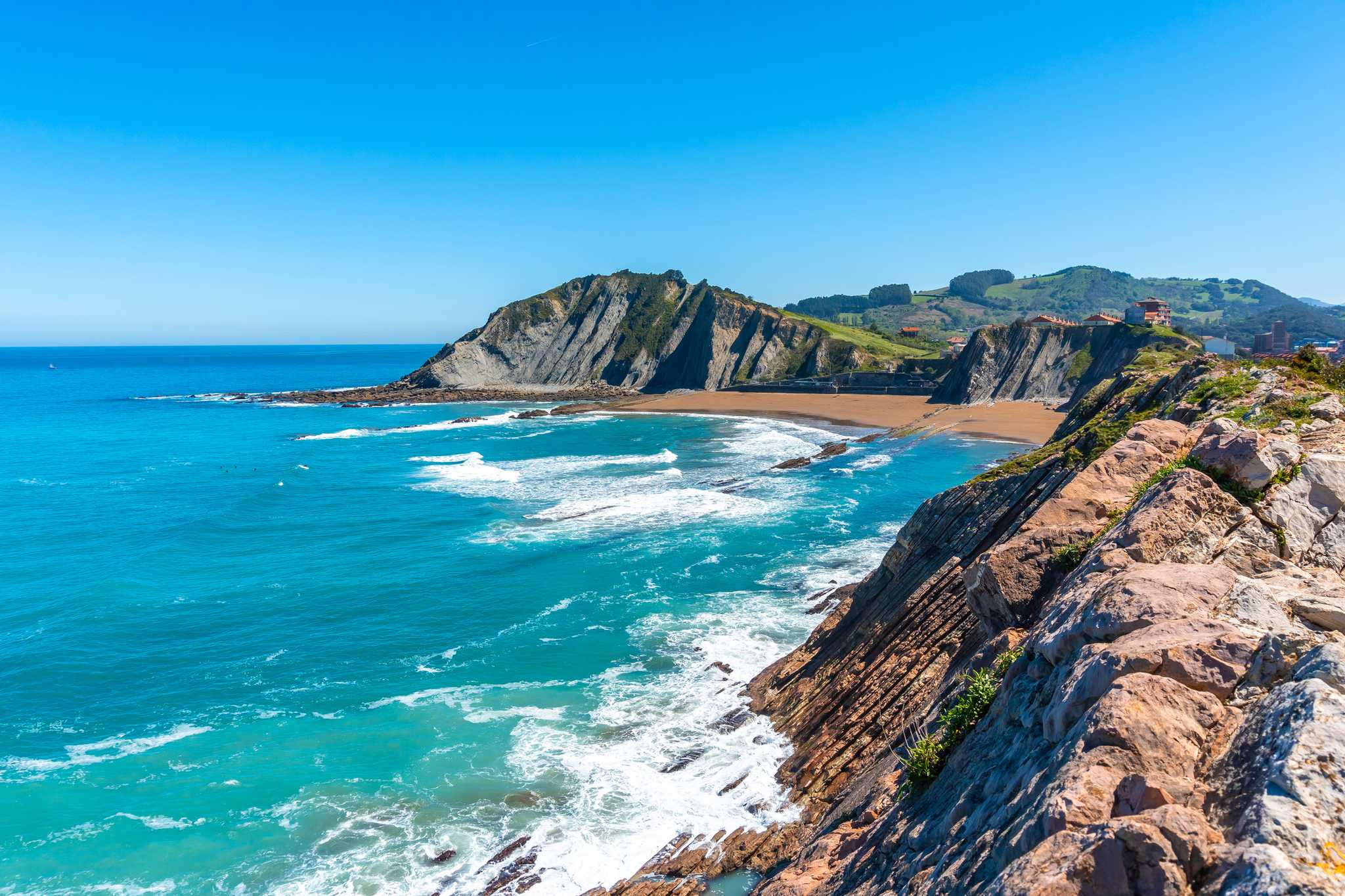 The Atlantic Coast in Basque Country, Spain