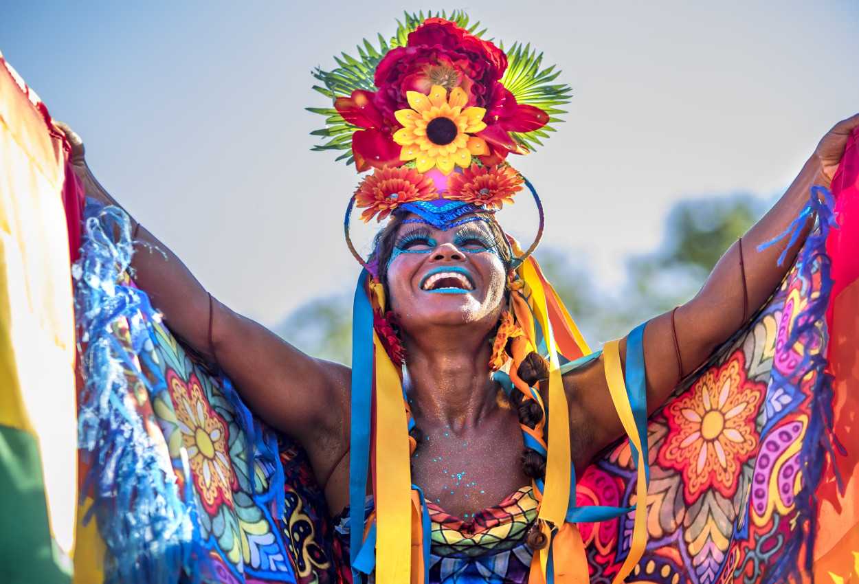 Carnival costume in Rio de Janeiro, Brazil