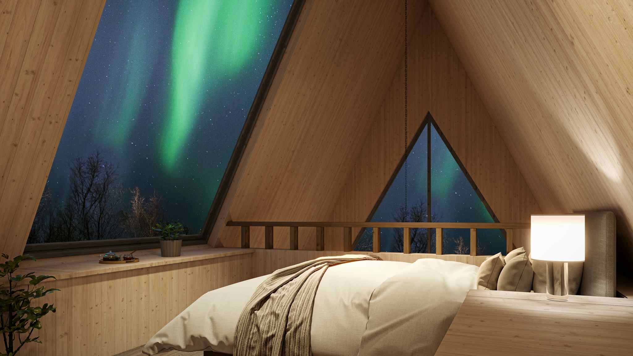 Holmen Husky Forest Suite - Bedroom (Render), source: Holmen Husky