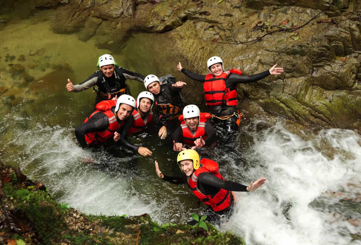 Canyoning in Banos, Ecuador