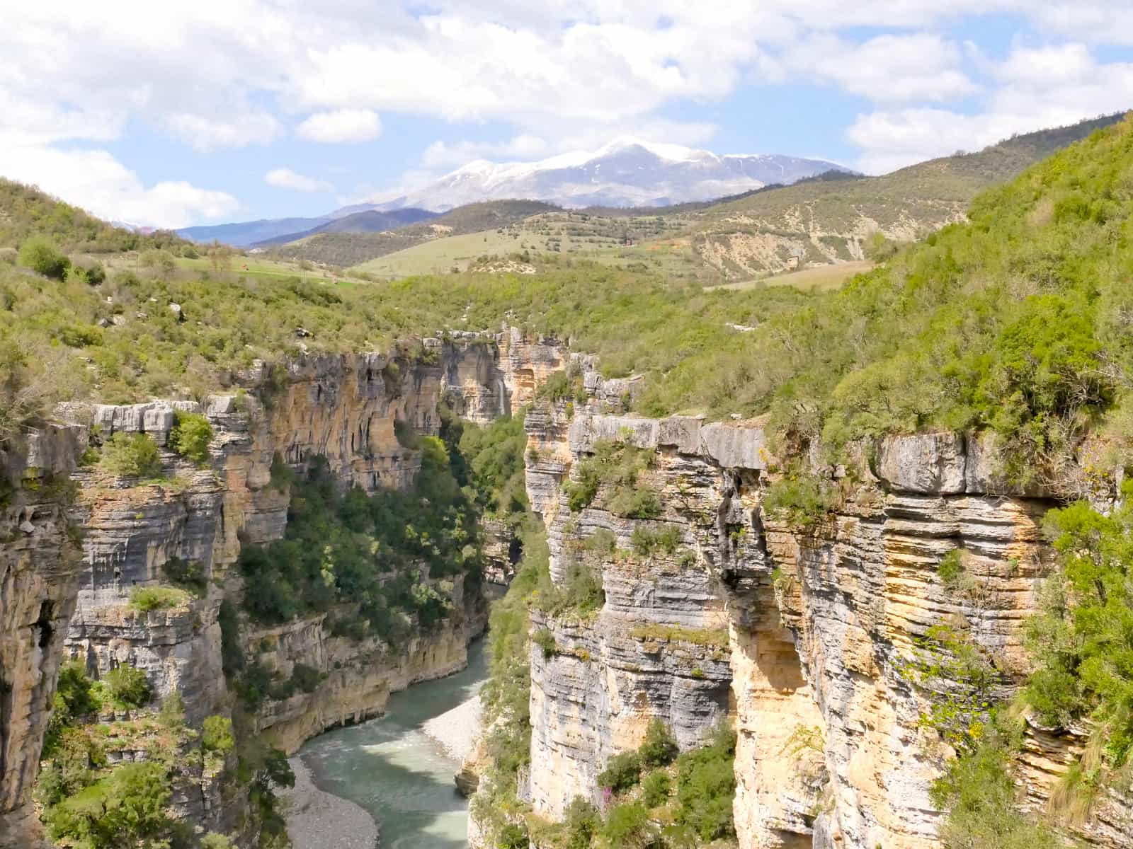 View of the Osumi Canyon, Albania