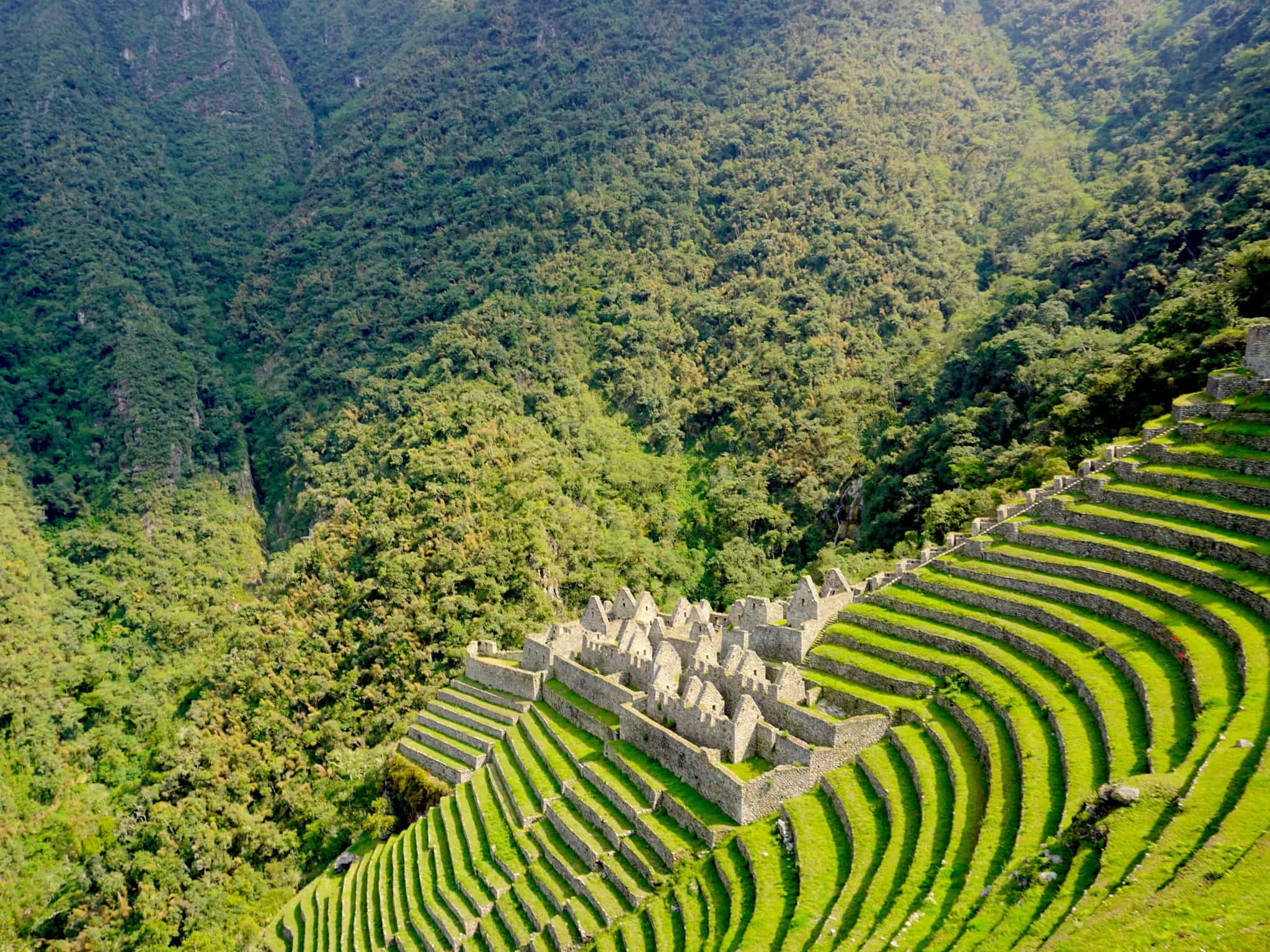 Wiñay Wayna on the KM104 section of the Inca Trail in Peru.