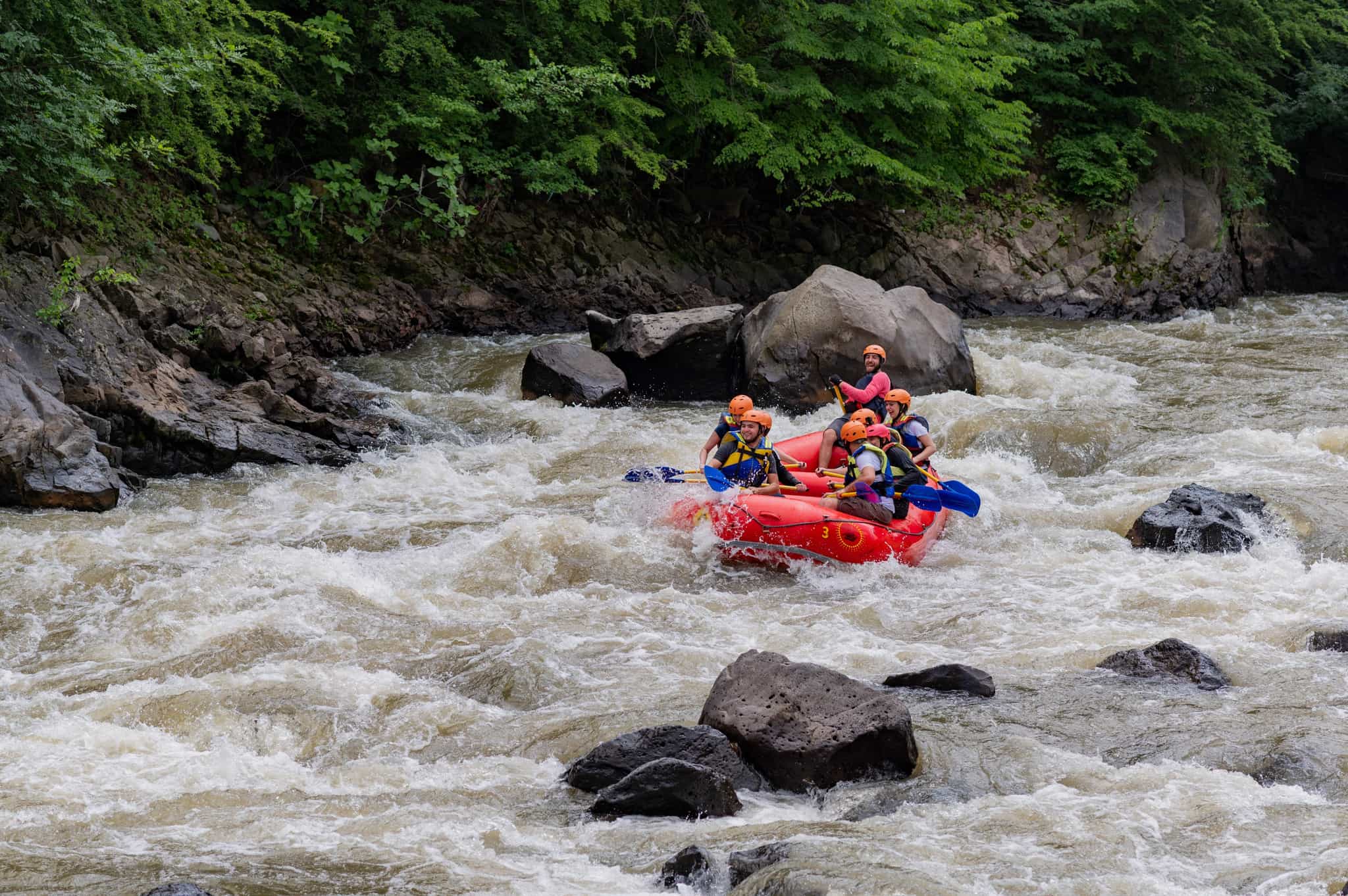 White water rafting in Armenia