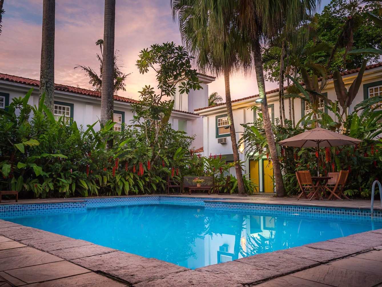 The pool at Pousada Paraty, Brazil