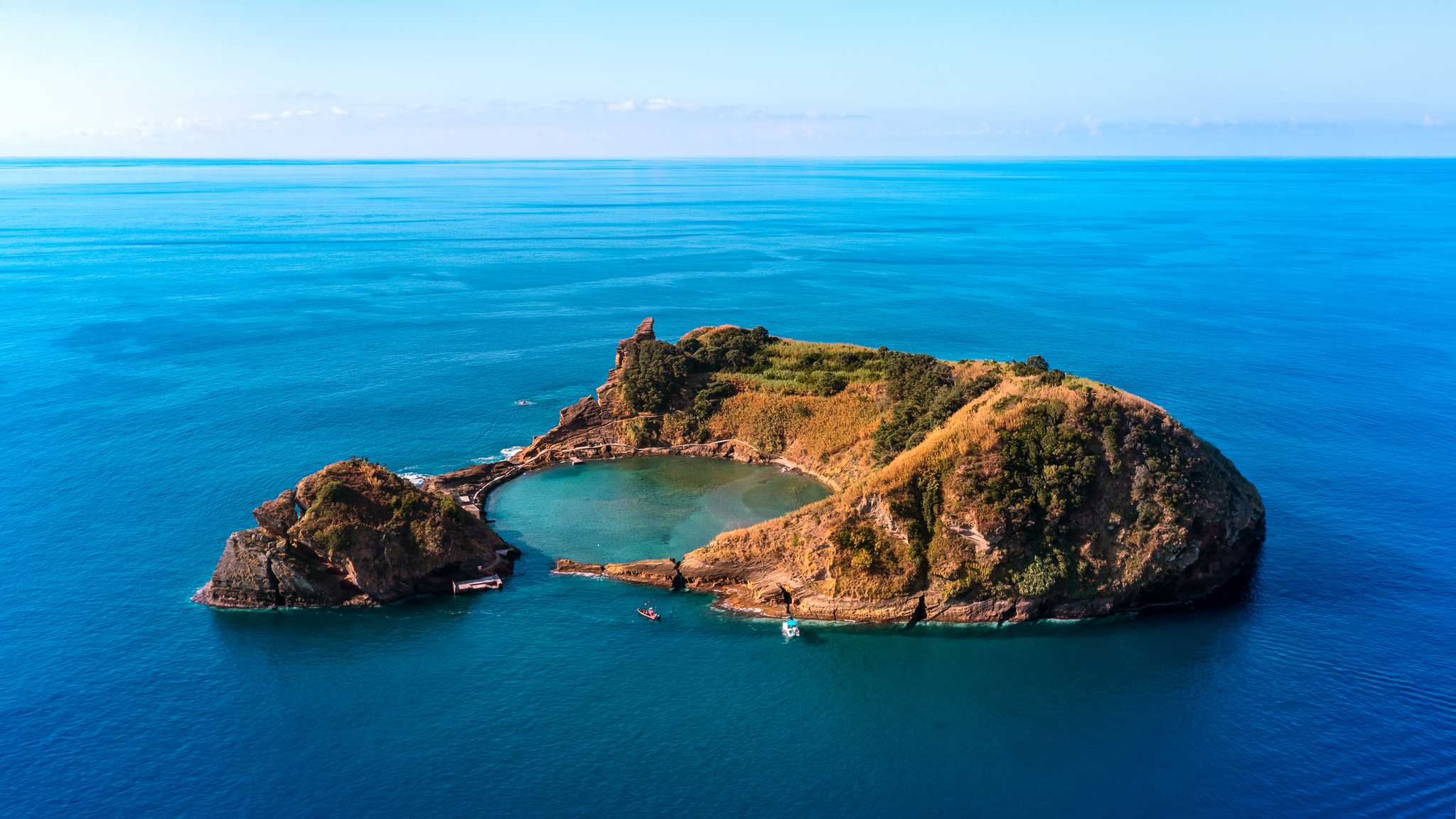 Islet Vila Franca, Azores.