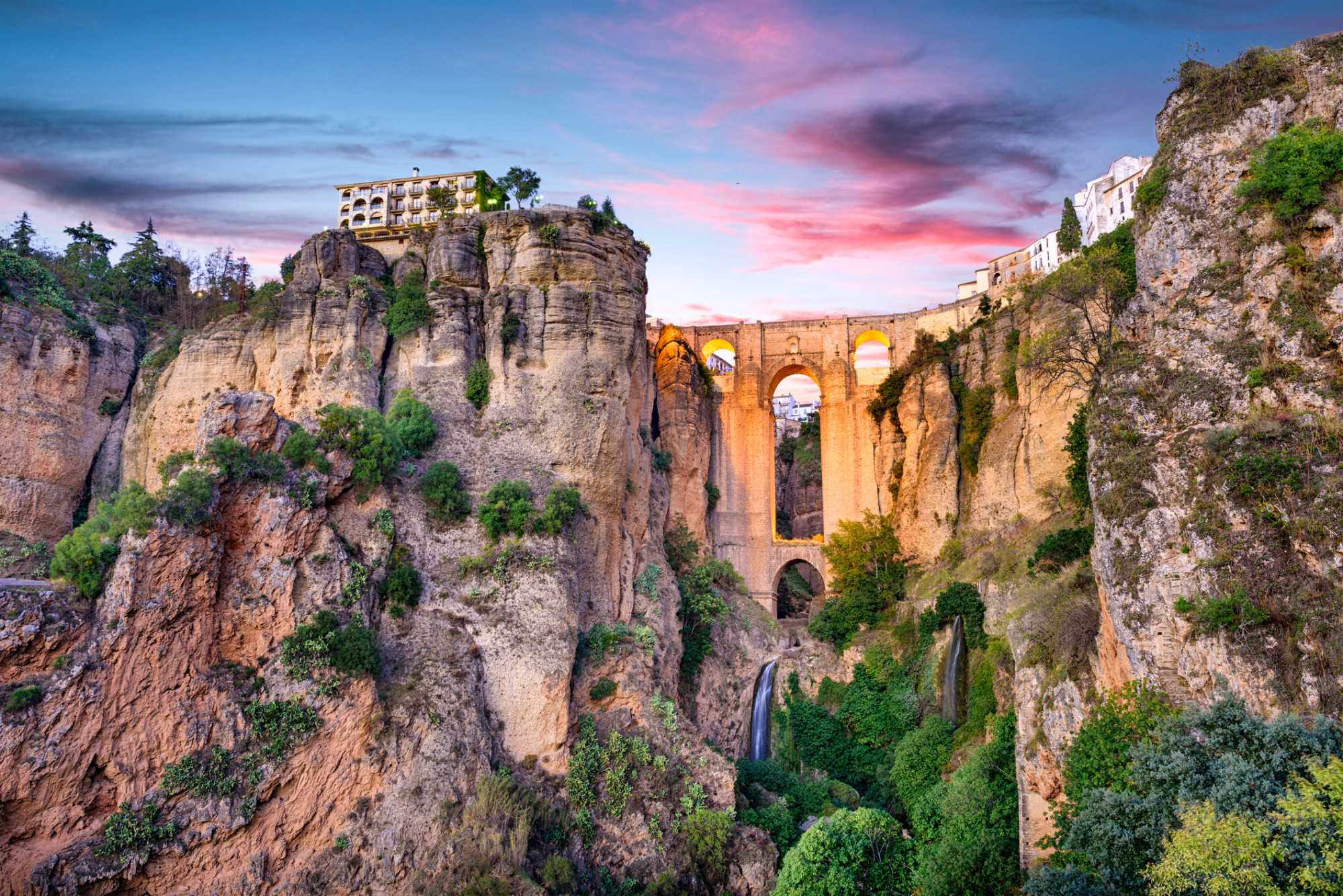 Puente Nuevo Bridge in Ronda, Andalucia. 
