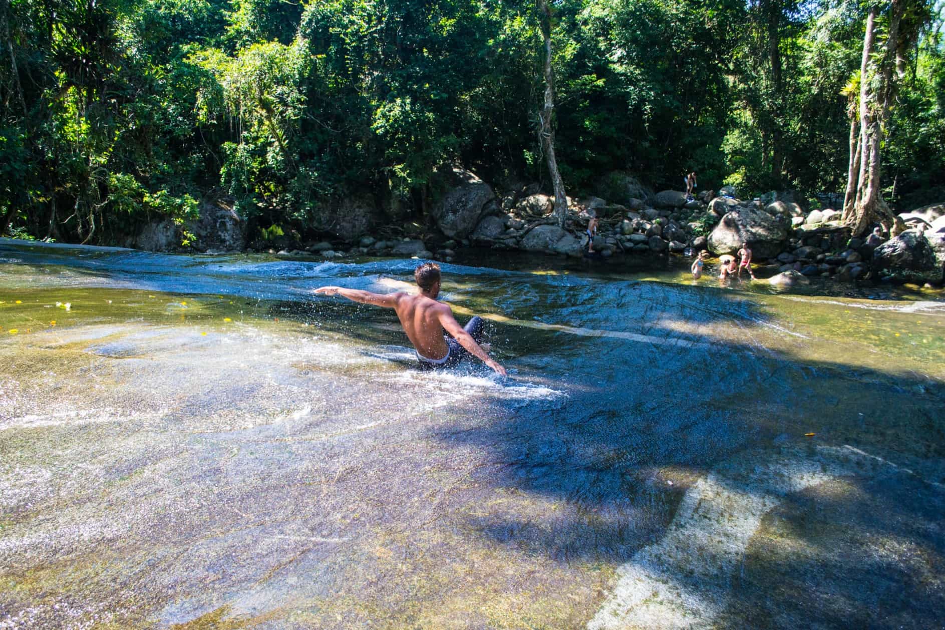 Waterfalls along the Gold Trail in Paraty