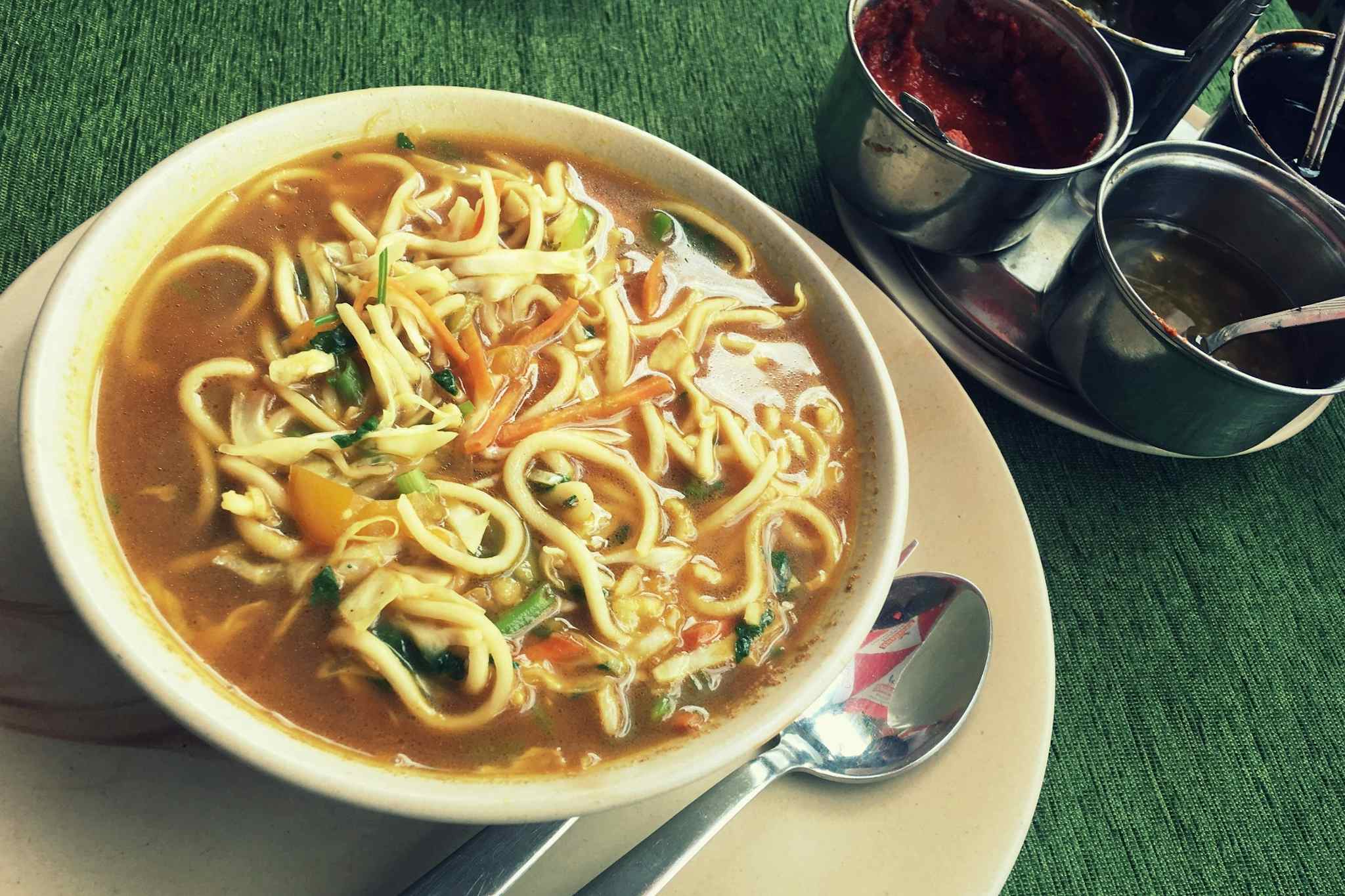 Thukpa Noodles served in Ladakh