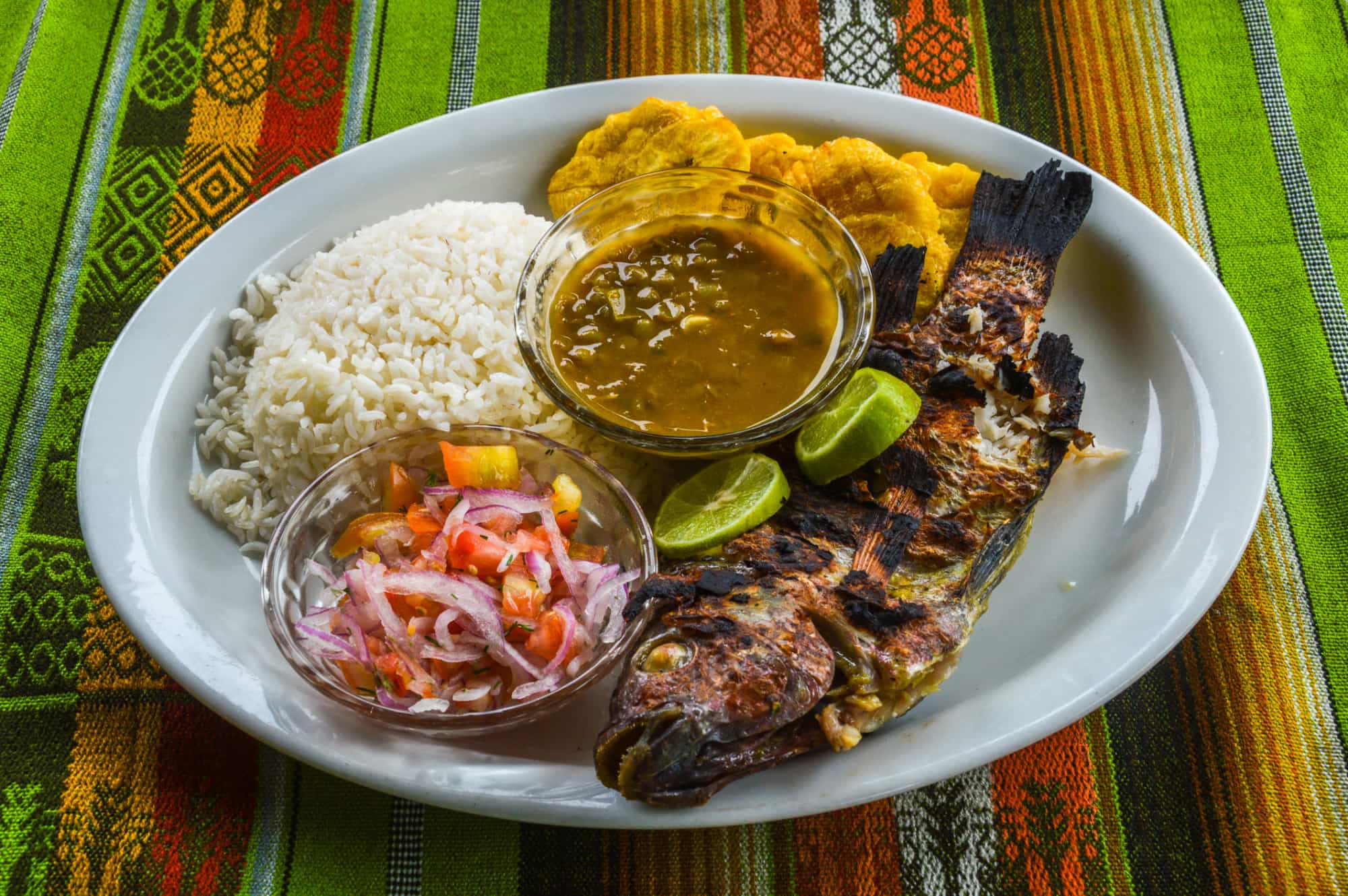 Tilapia fish, Ecuador traditional meal.