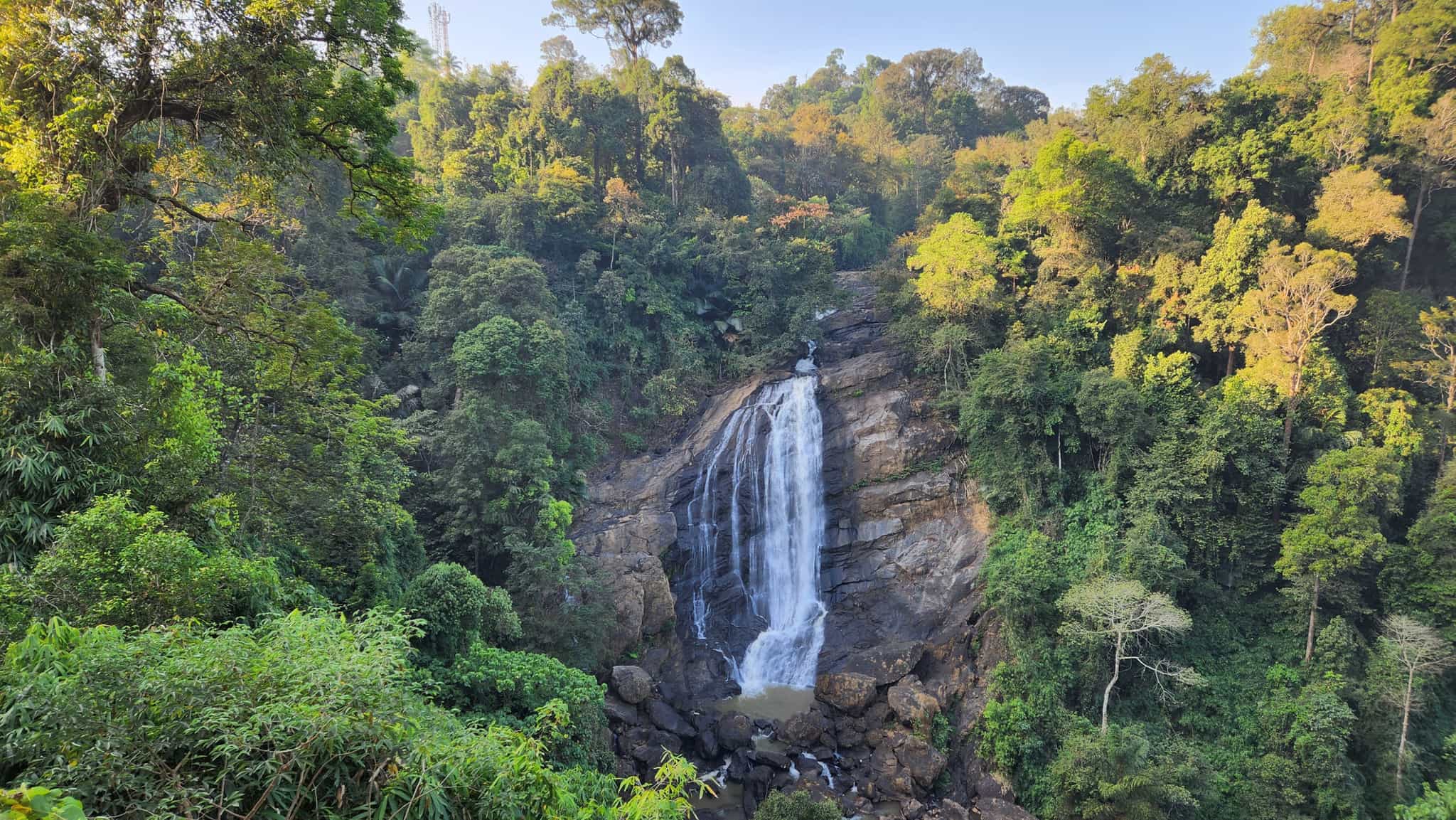 Waterfall in Mamalakandam near Munnar, Kerala. 