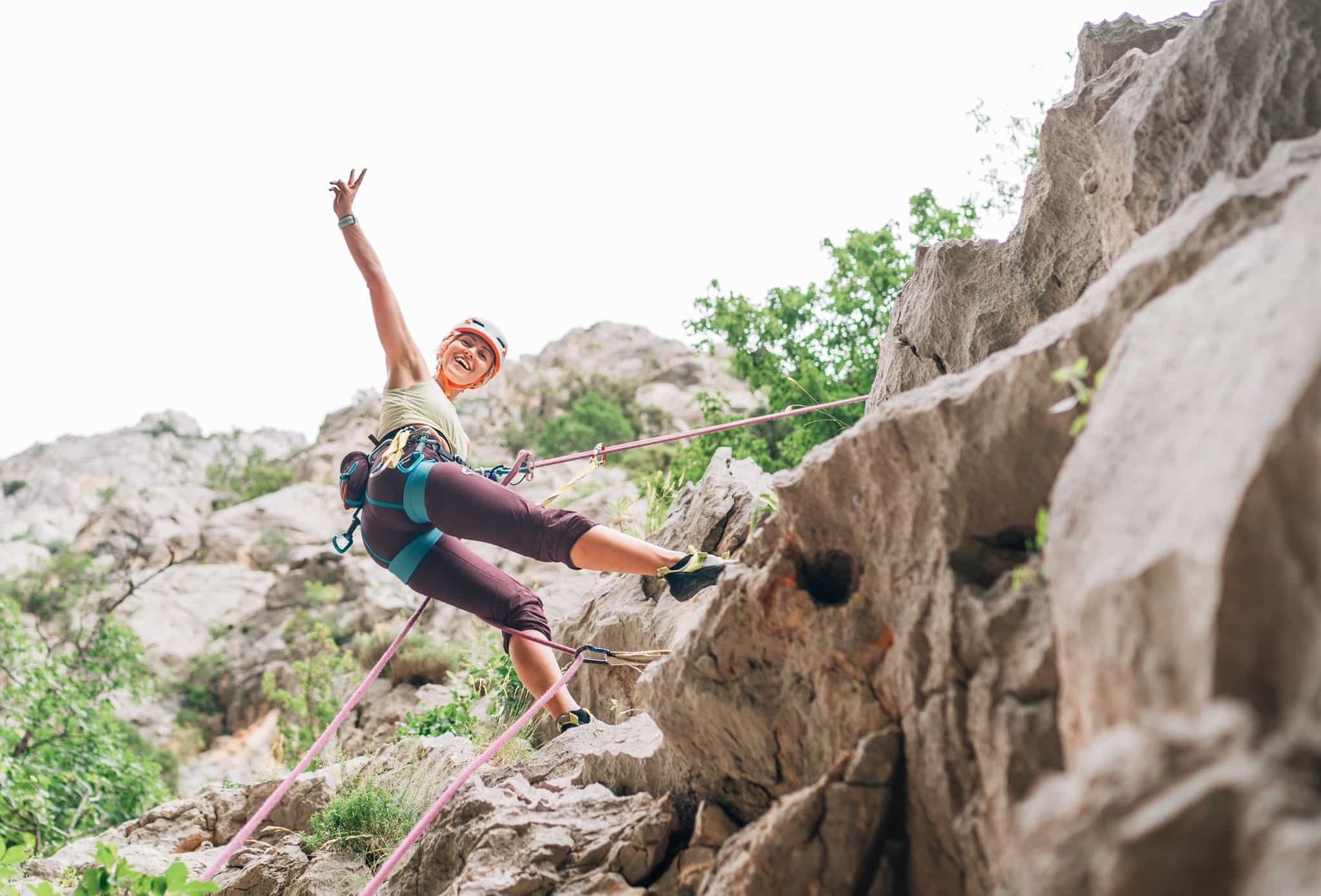 Rock climbing in Spain