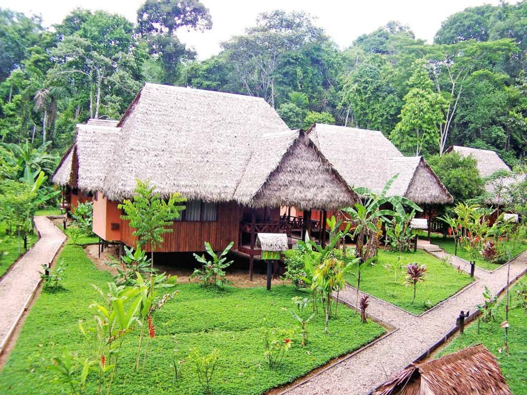 Cabanas at the Amazon Jungle Lodge