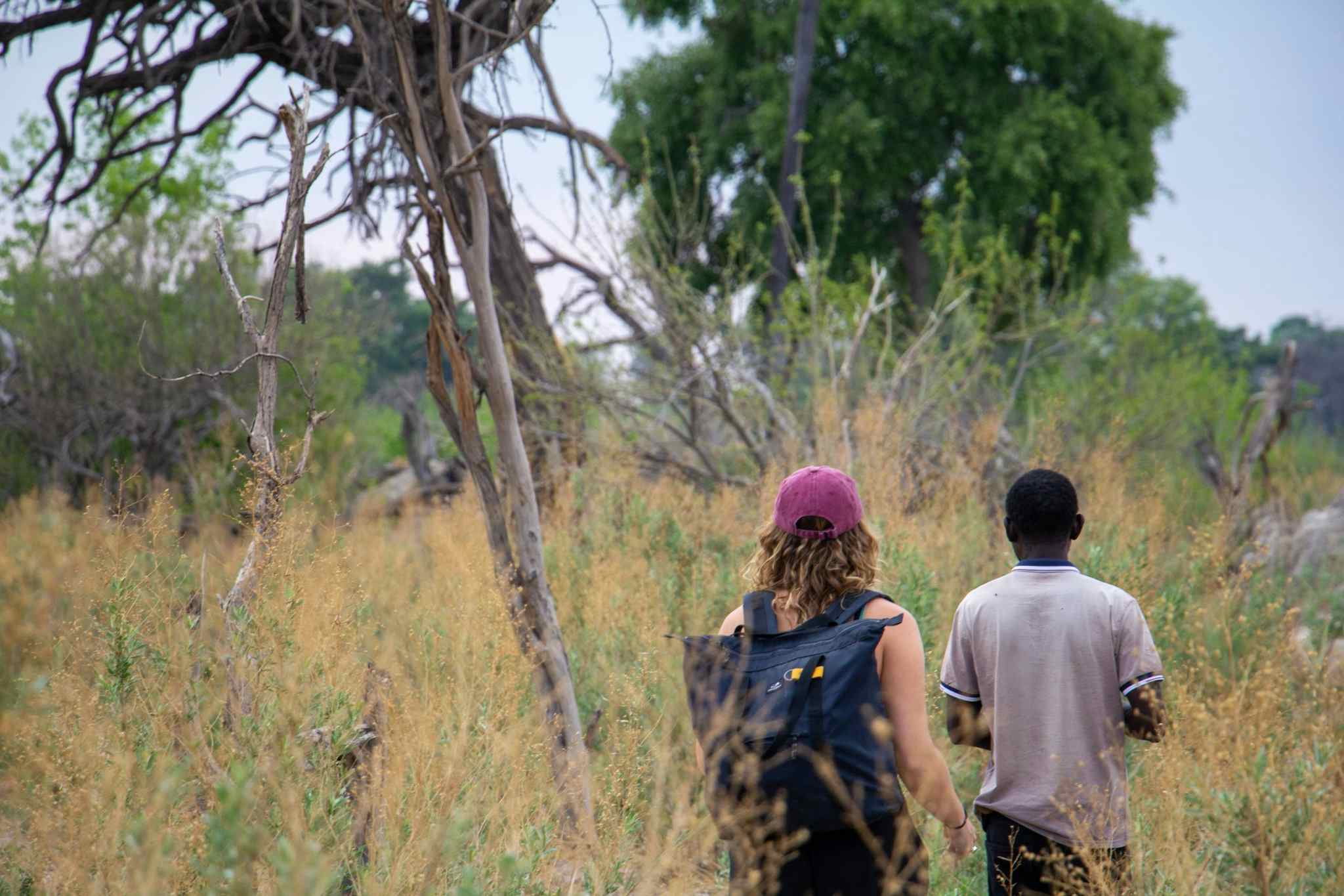 Bushwalking in the Okavango Delta, Botswana.
