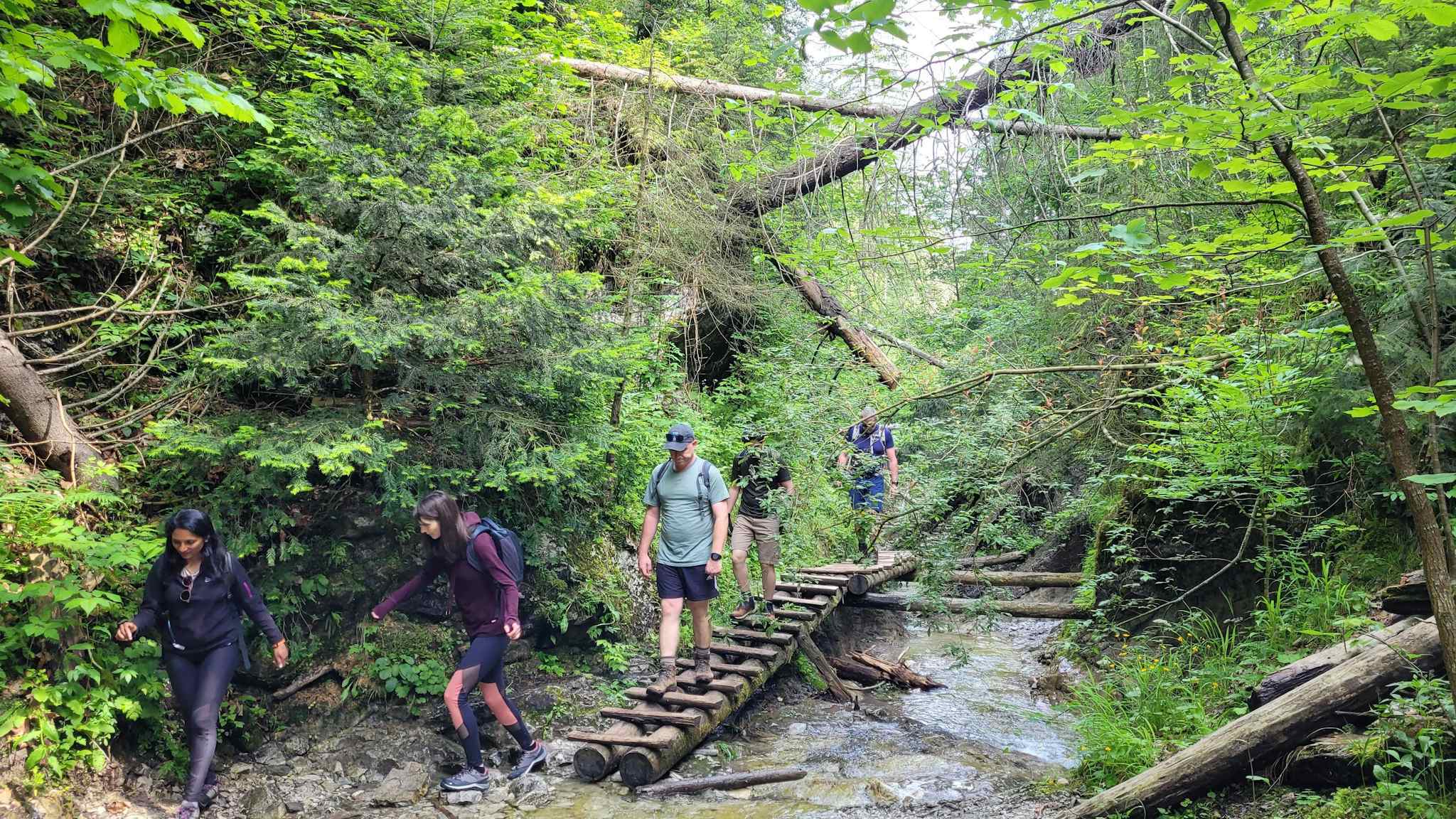 Hiking in Slovak Paradise National Park, Slovakia. Photo: Kirsty Holmes/Much Better Adventures