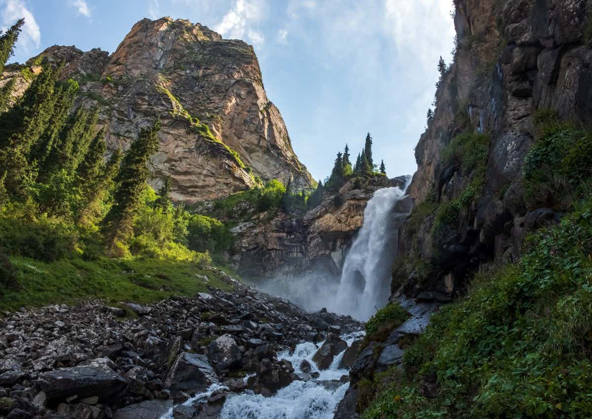 Barskoon Waterfall, Kyrgyzstan