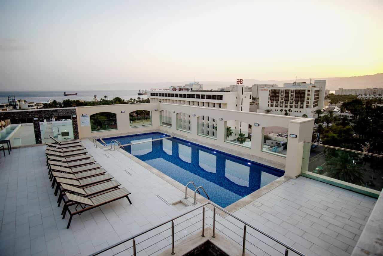 Rooftop Swimming pool, My Luxury Hotel, Aqaba, Jordan