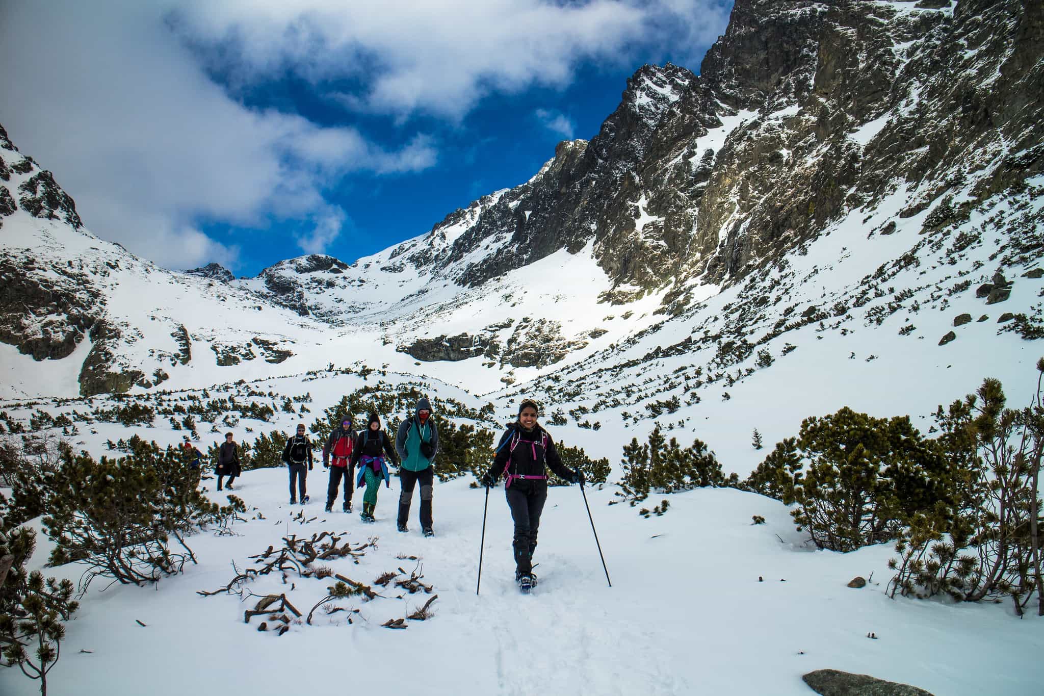 High Tatras Winter hikers, Slovakia