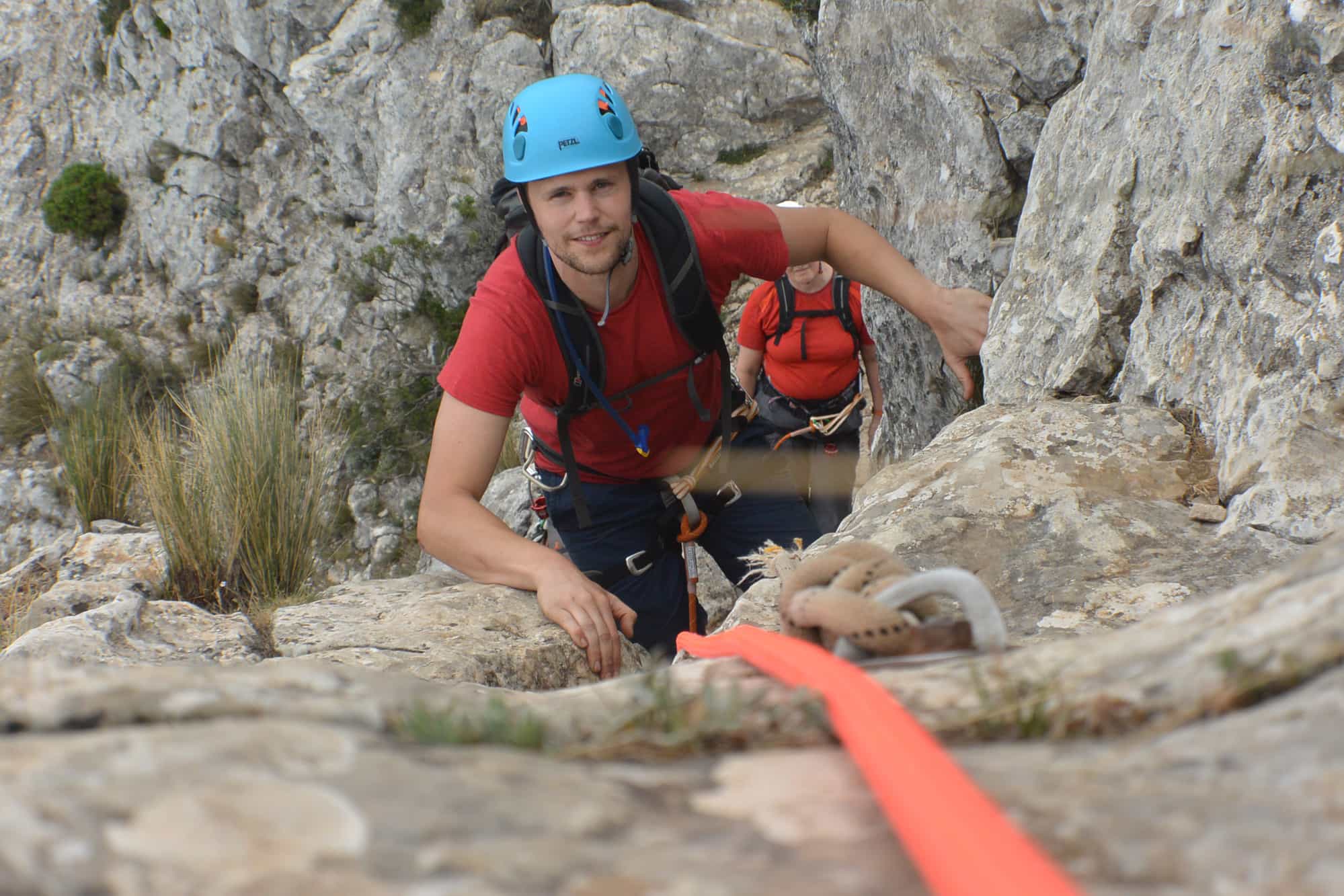 Rock Climbing in the Aitana massif, Spain
