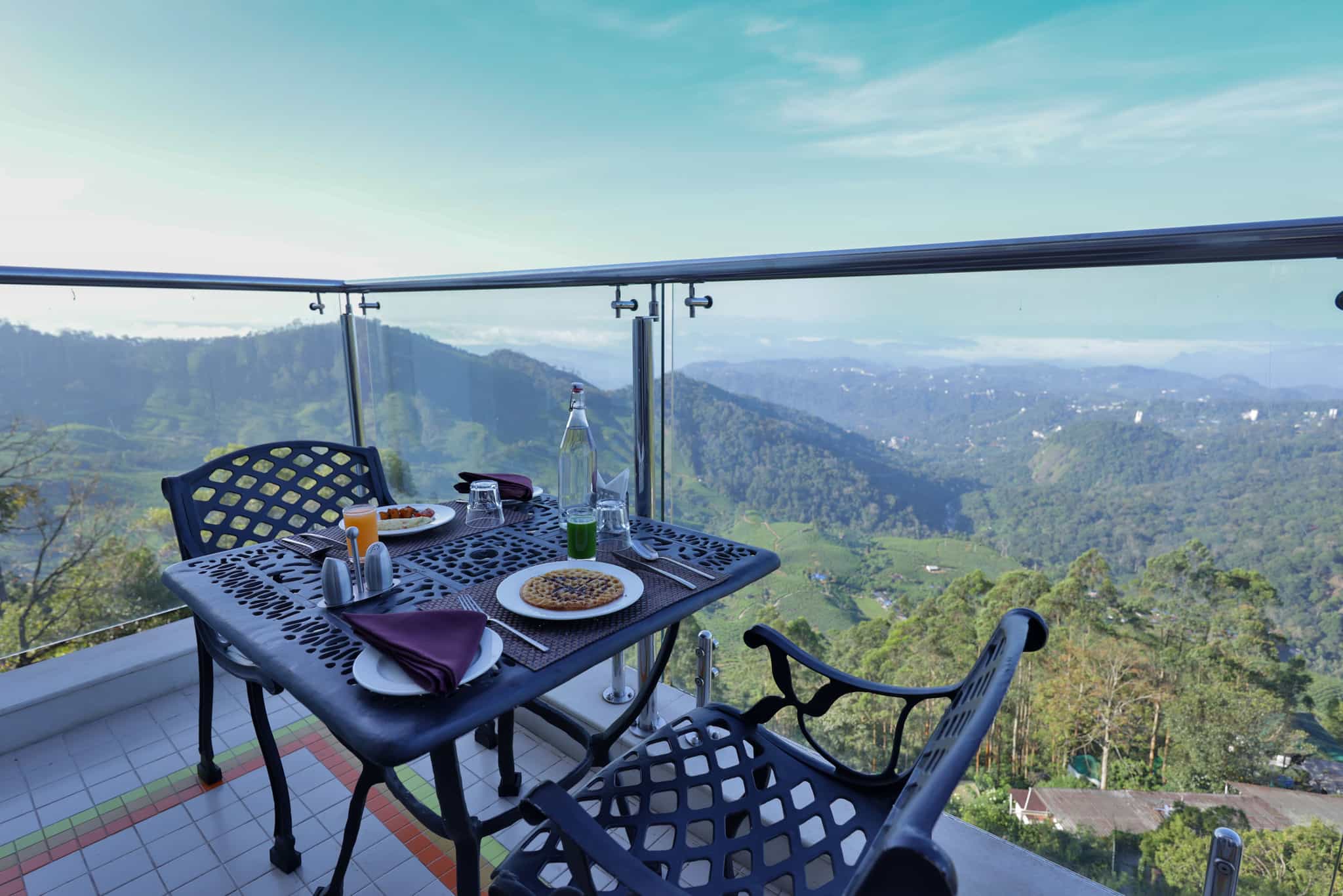 Terrace, Fragrant Nature Hotel, Munnar, India