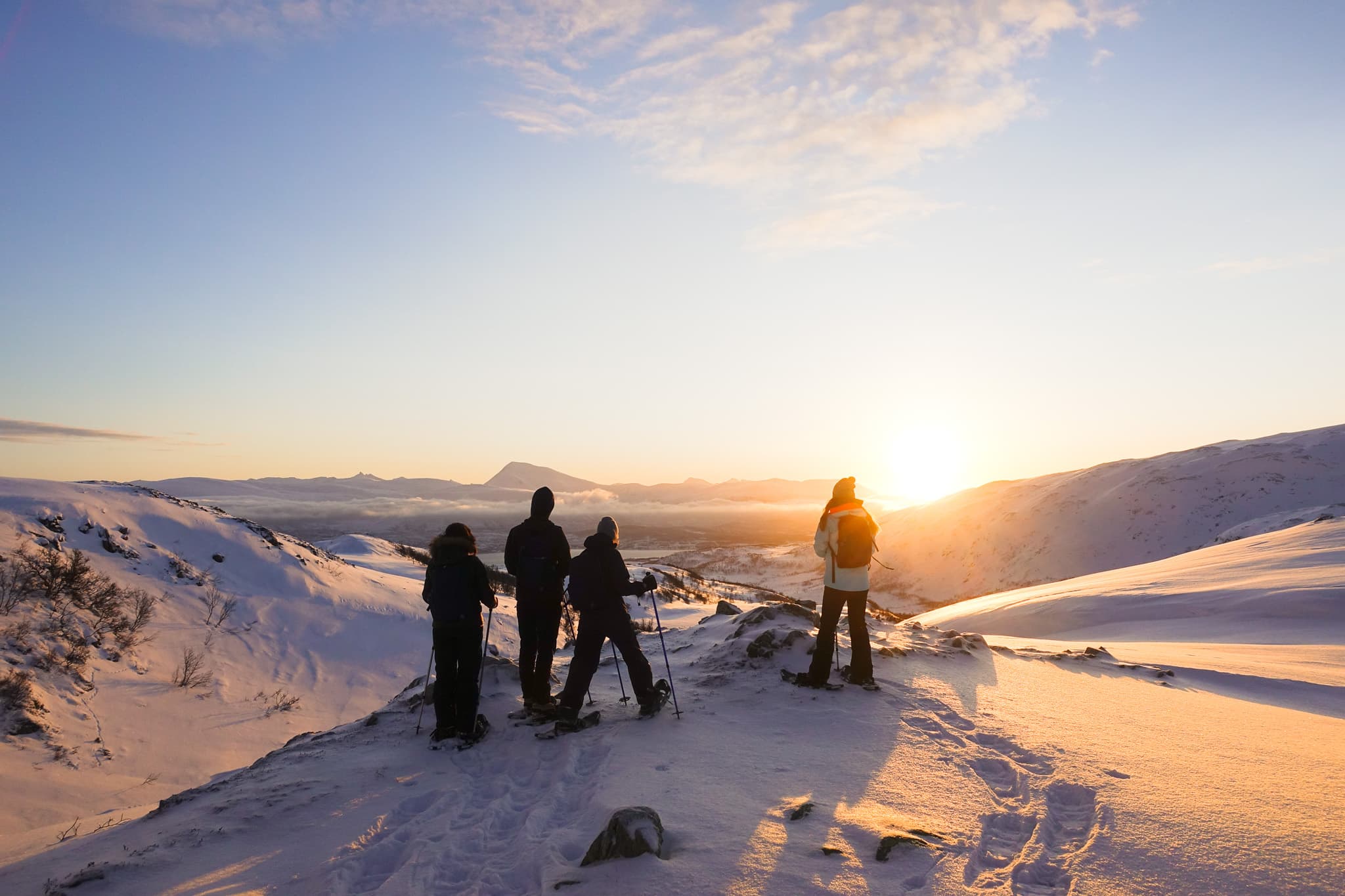 Snowshoeing, Tromso, Norway