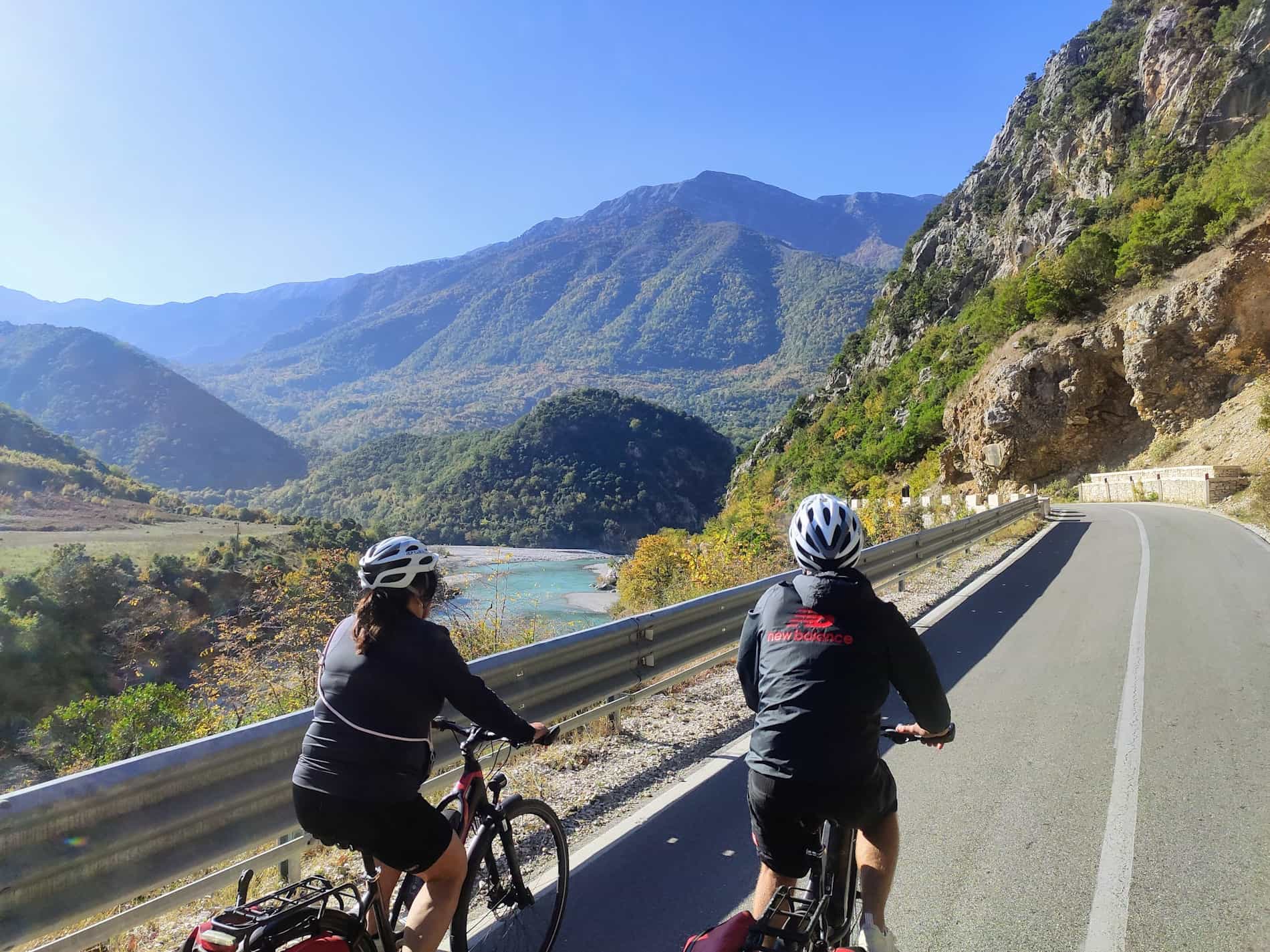 e-biking the Vjosa River Gorge , AlbaniaPhoto: Host/Zbulo Discover Albania