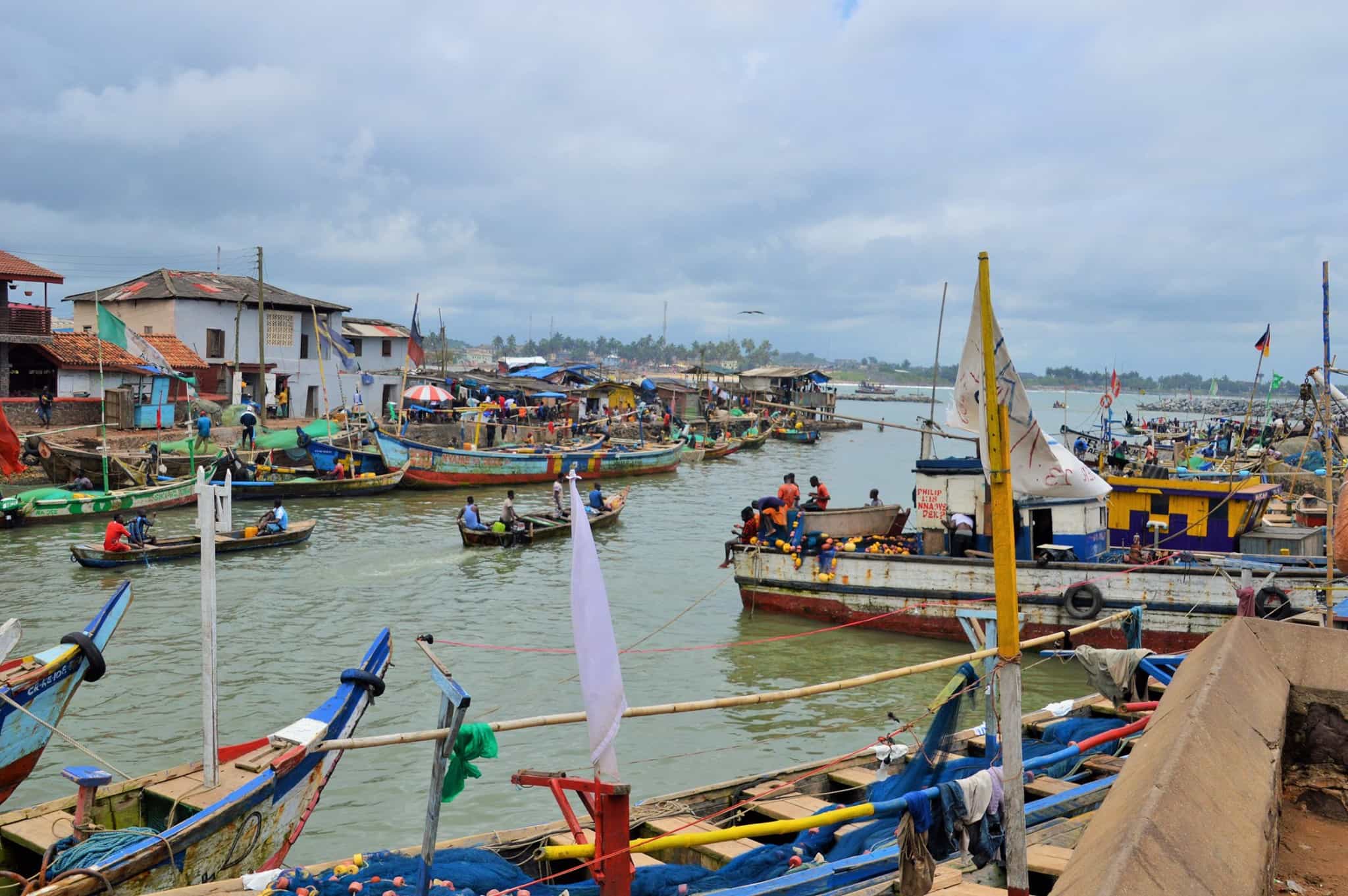 Elmina fishing harbour, Ghana.