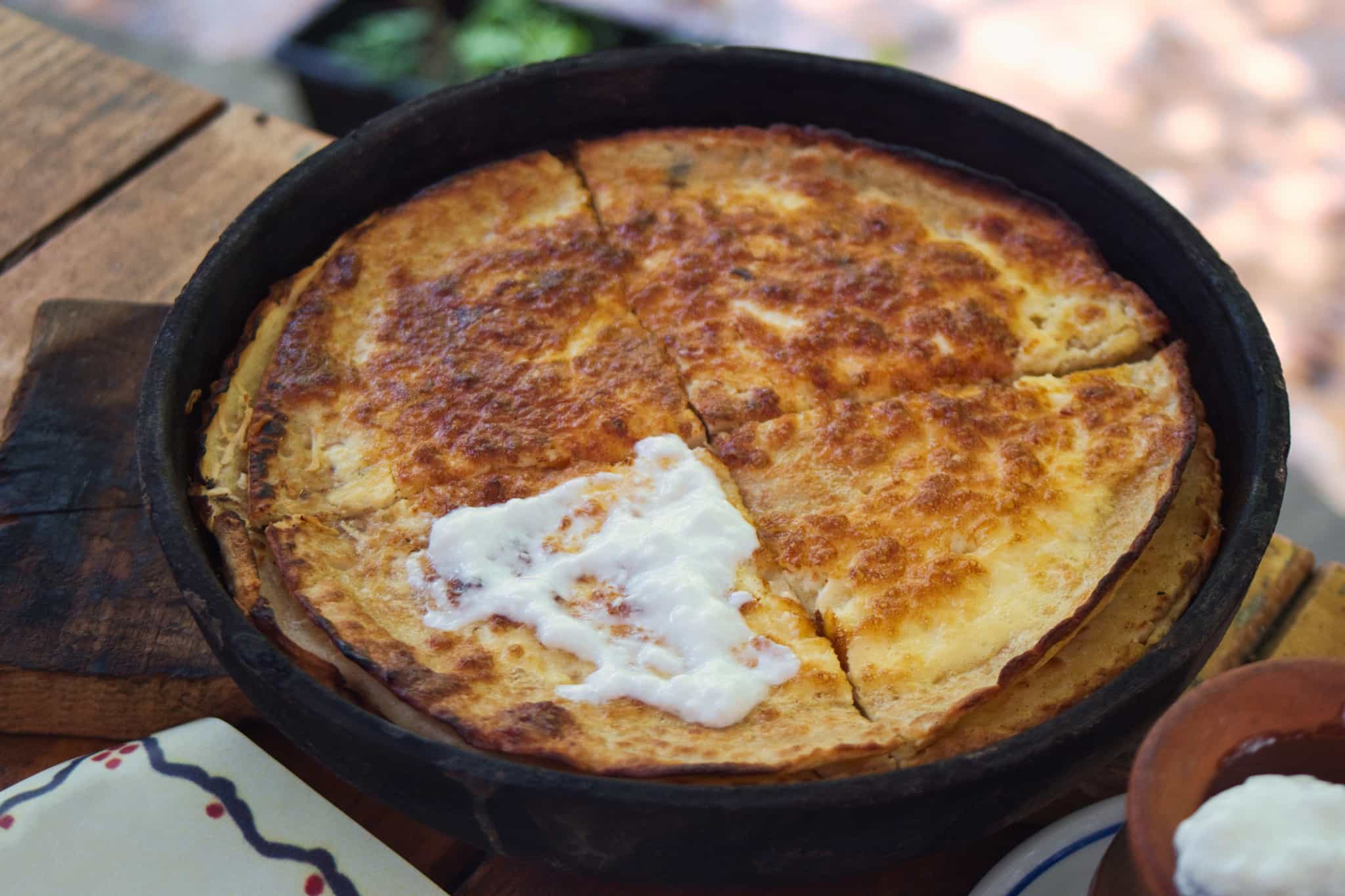 Traditional Kosovan burek pie.