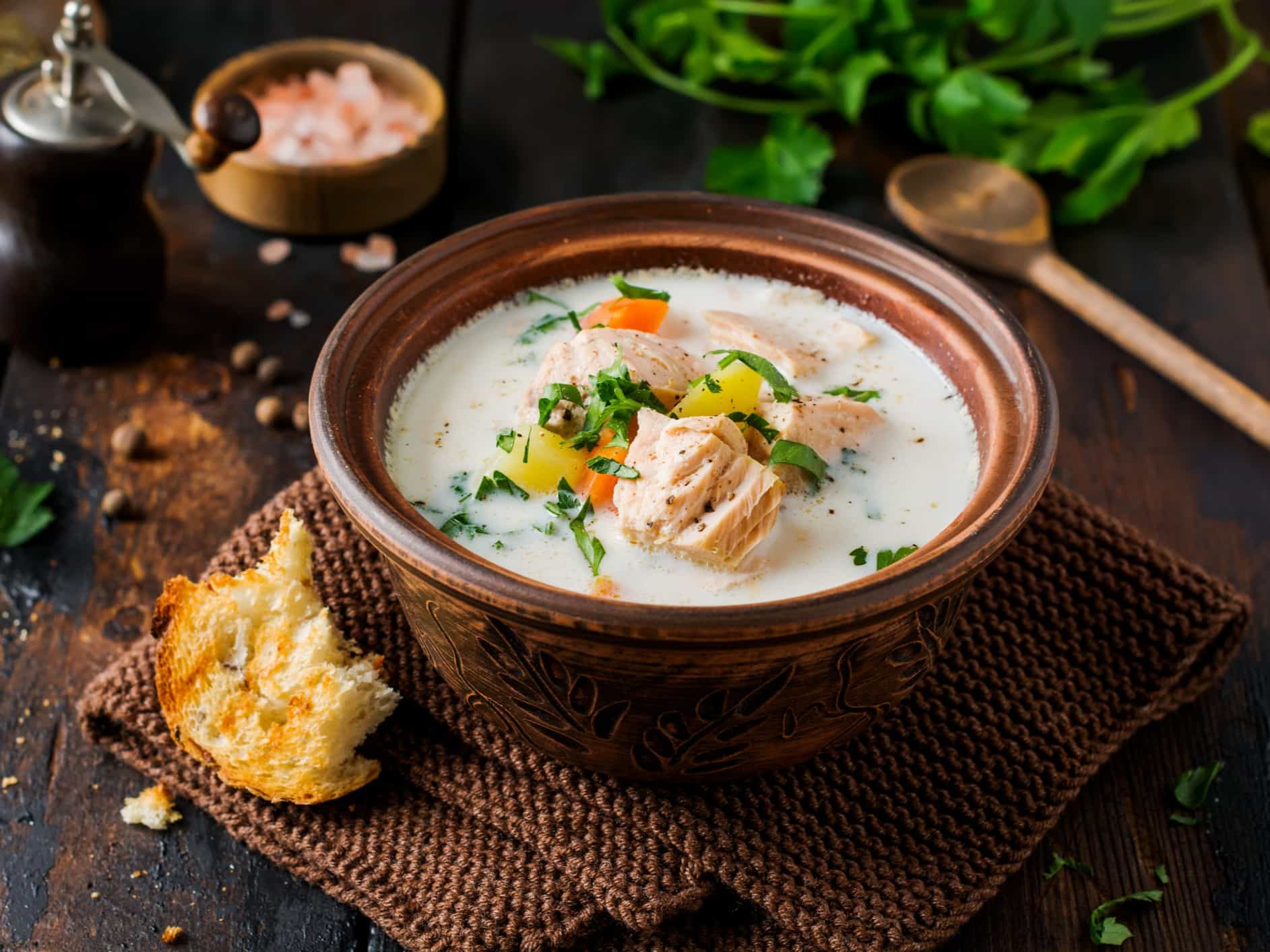 Warm Finnish creamy soup. Photo: GettyImages-1136097847
