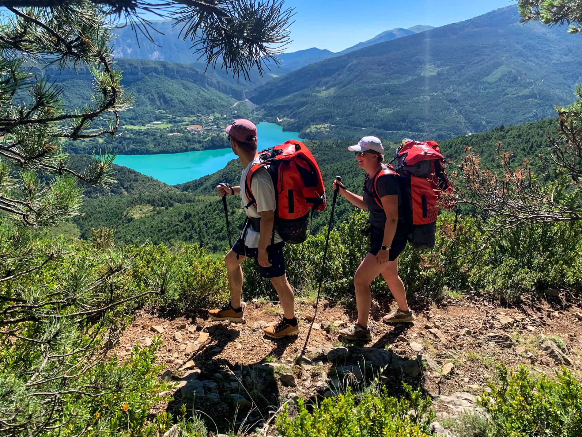 Hiking in the Verdon Natural Park, France.