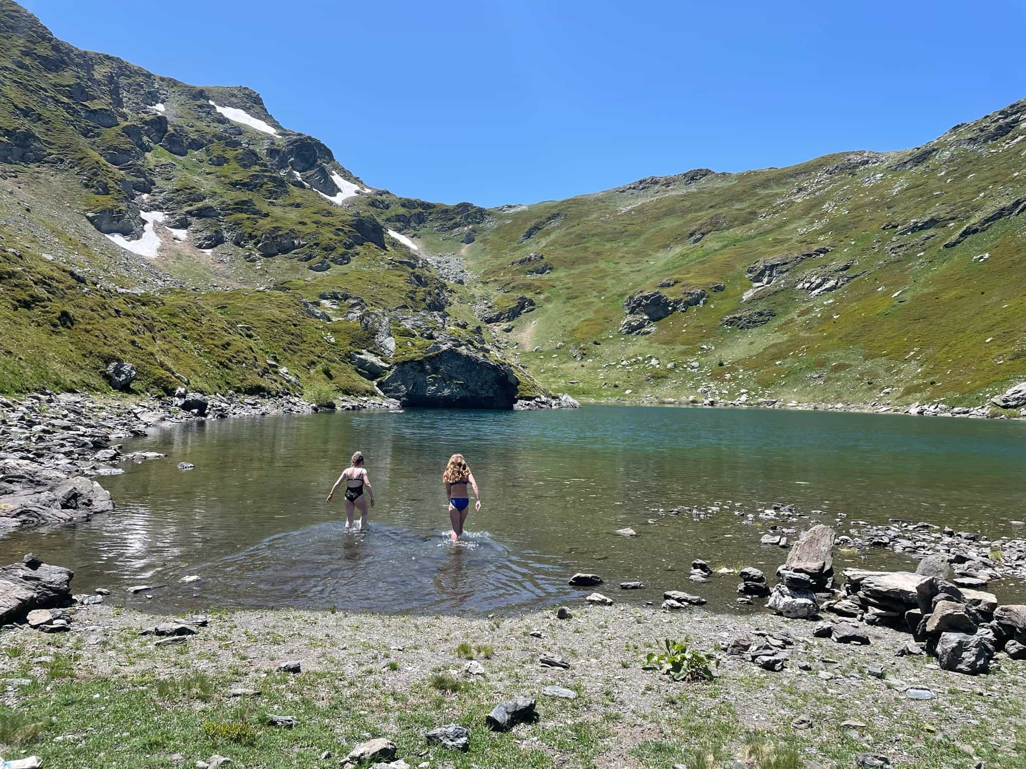 Wild swim in the Sharr Mountains. Photo: Host/Butterfly Outdoor Adventure