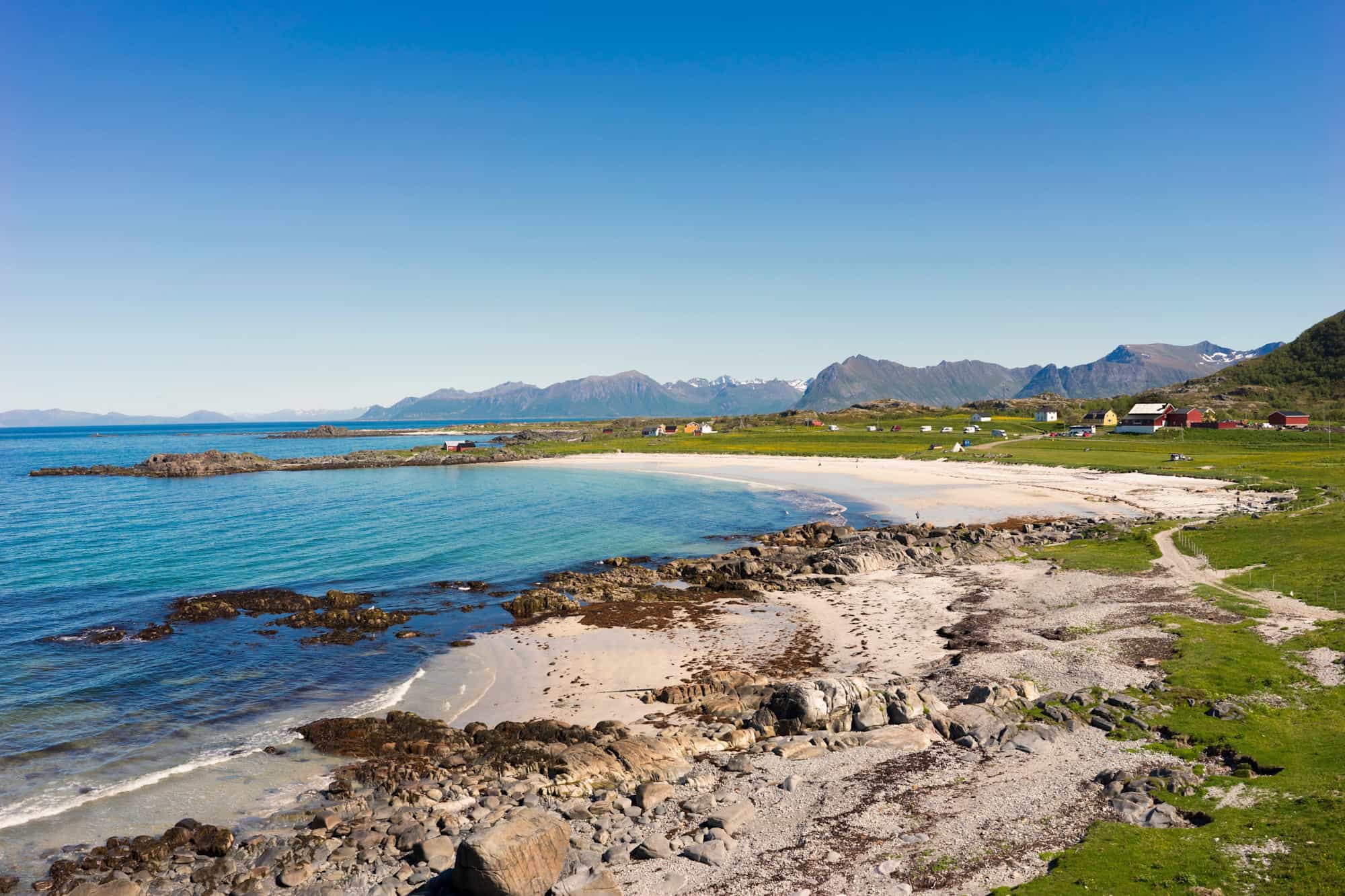 Hov Beach, Lofoten Islands. Photo: shutterstock_1528803782
