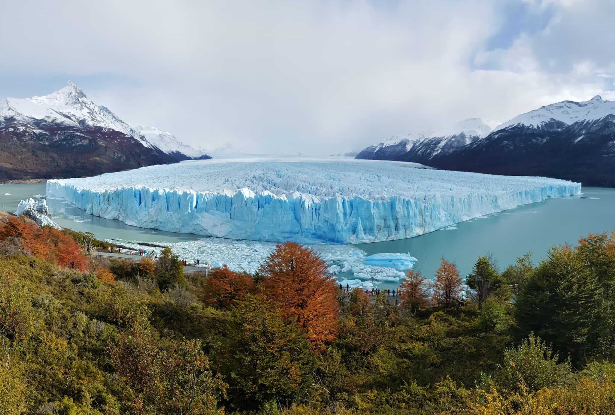 Aerial view of Perito Moreno Glacier