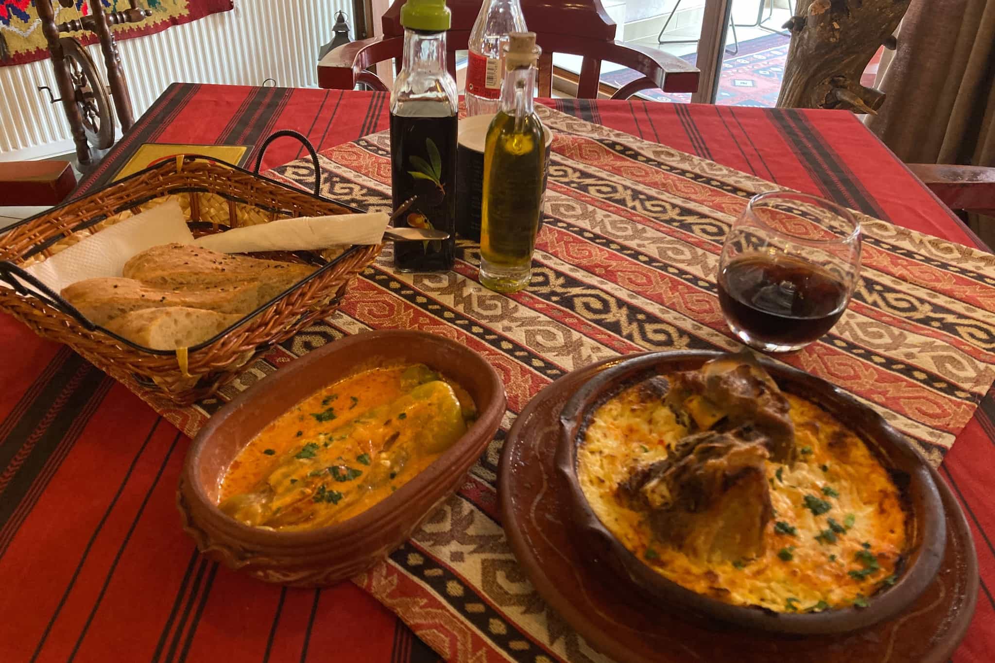 Traditional Kosovan Meal in Prizen, Kosovo. Photo Getty 1495939253