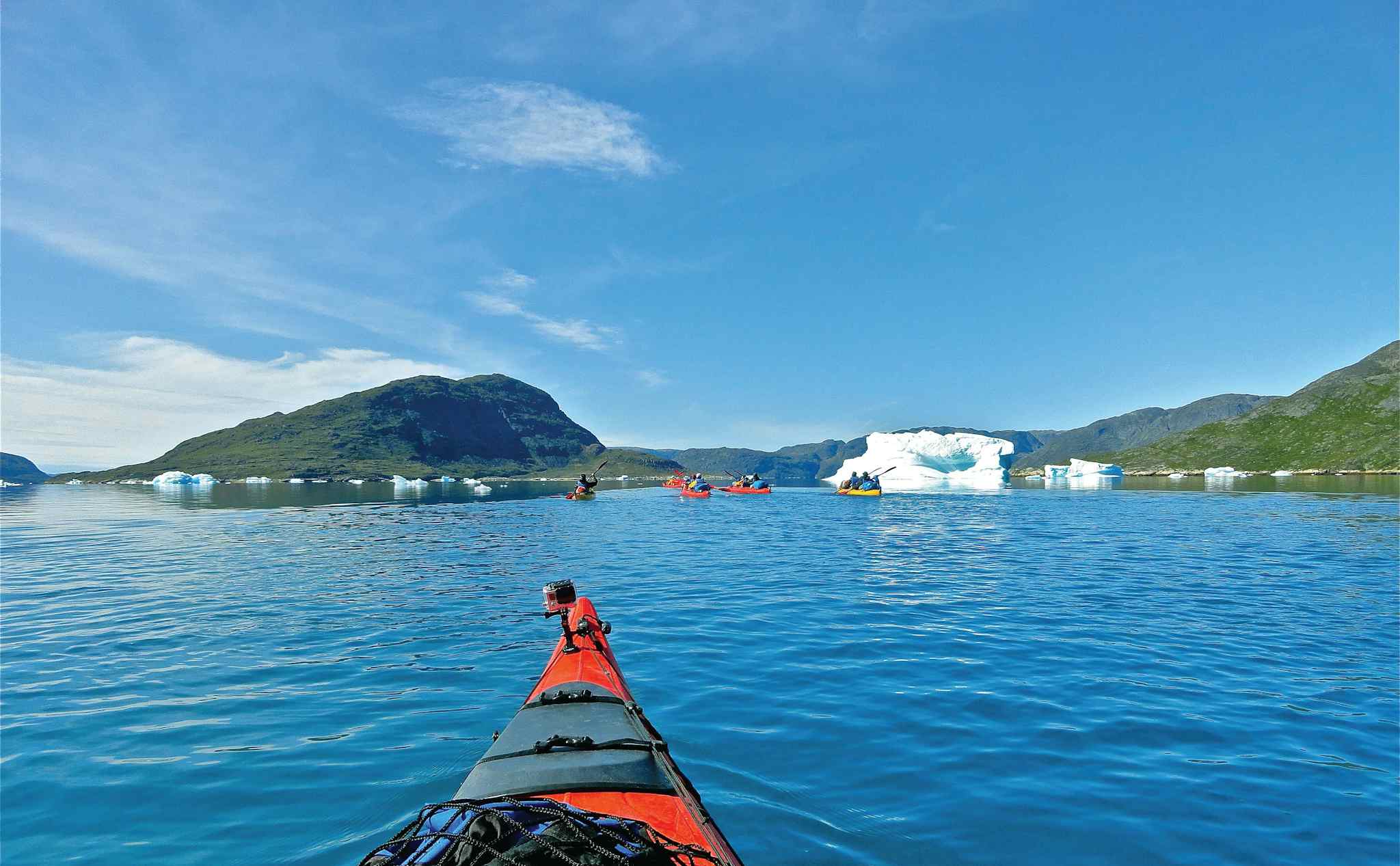 Kayaking in Greenland. Photo: Host/Tasermiut