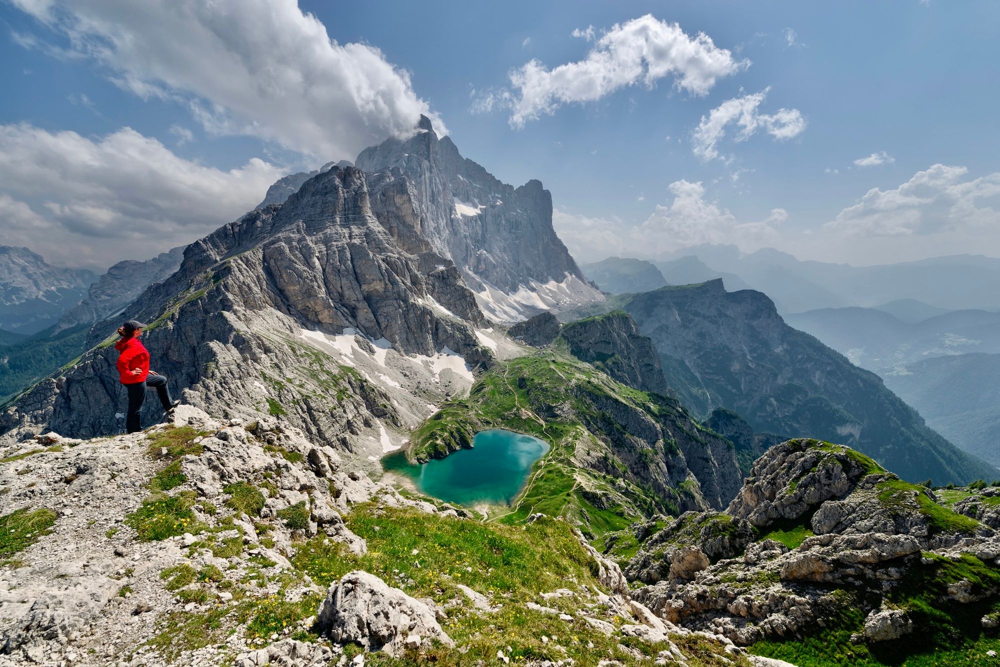 The view over Coldai Lake in the Dolomites. Photo: Getty.