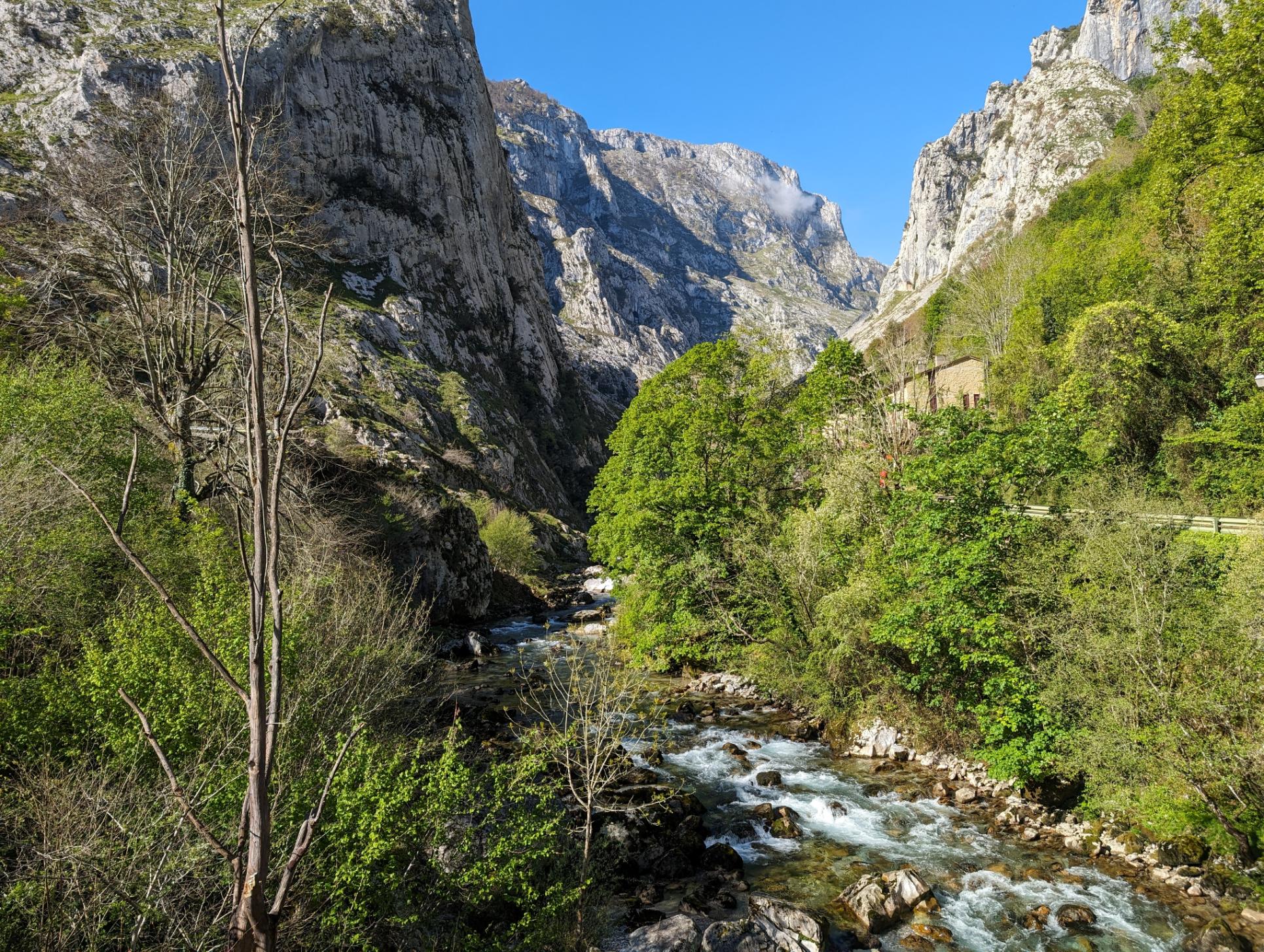 The view from the starting point of the Ruta del Cares in Pocebos, in the Picos de Europa. Photo: Stuart Kenny
