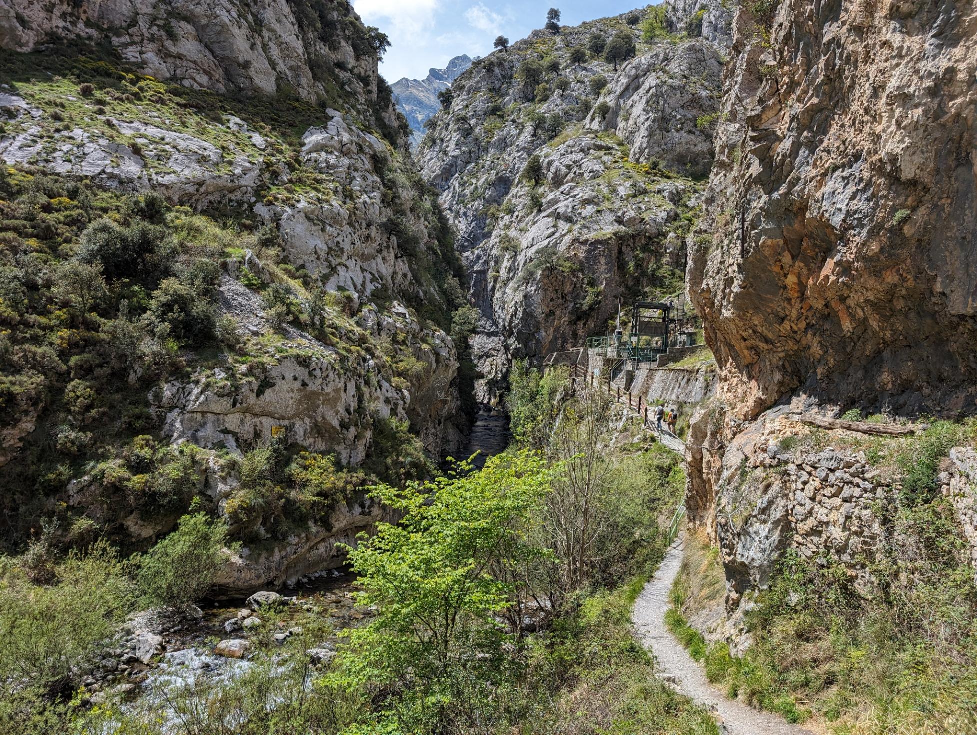 The final stretch of the Ruta del Cares, which passes through a particularly narrow gorge. Photo: Stuart Kenny