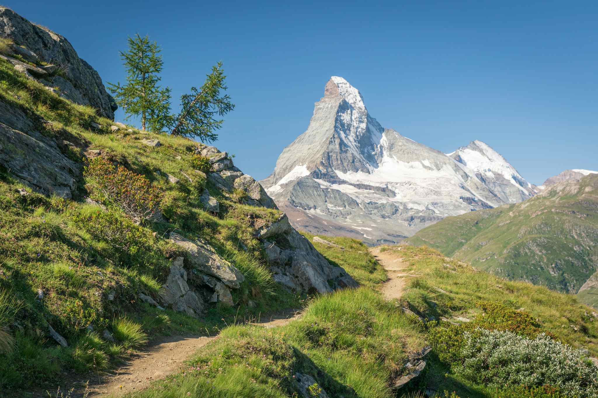 The Europaweg Trail, considered the most beautiful part of the Haute Route. Photo: Getty.