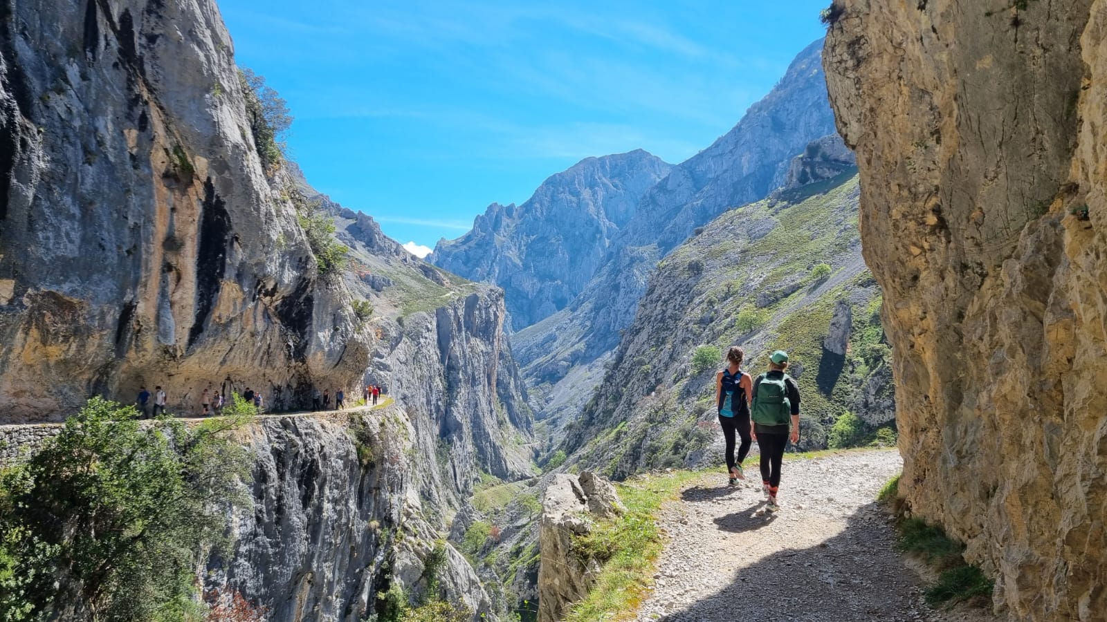 Hikers on the Ruta Cares in Picos de Europa. Photo: Marta Marinelli