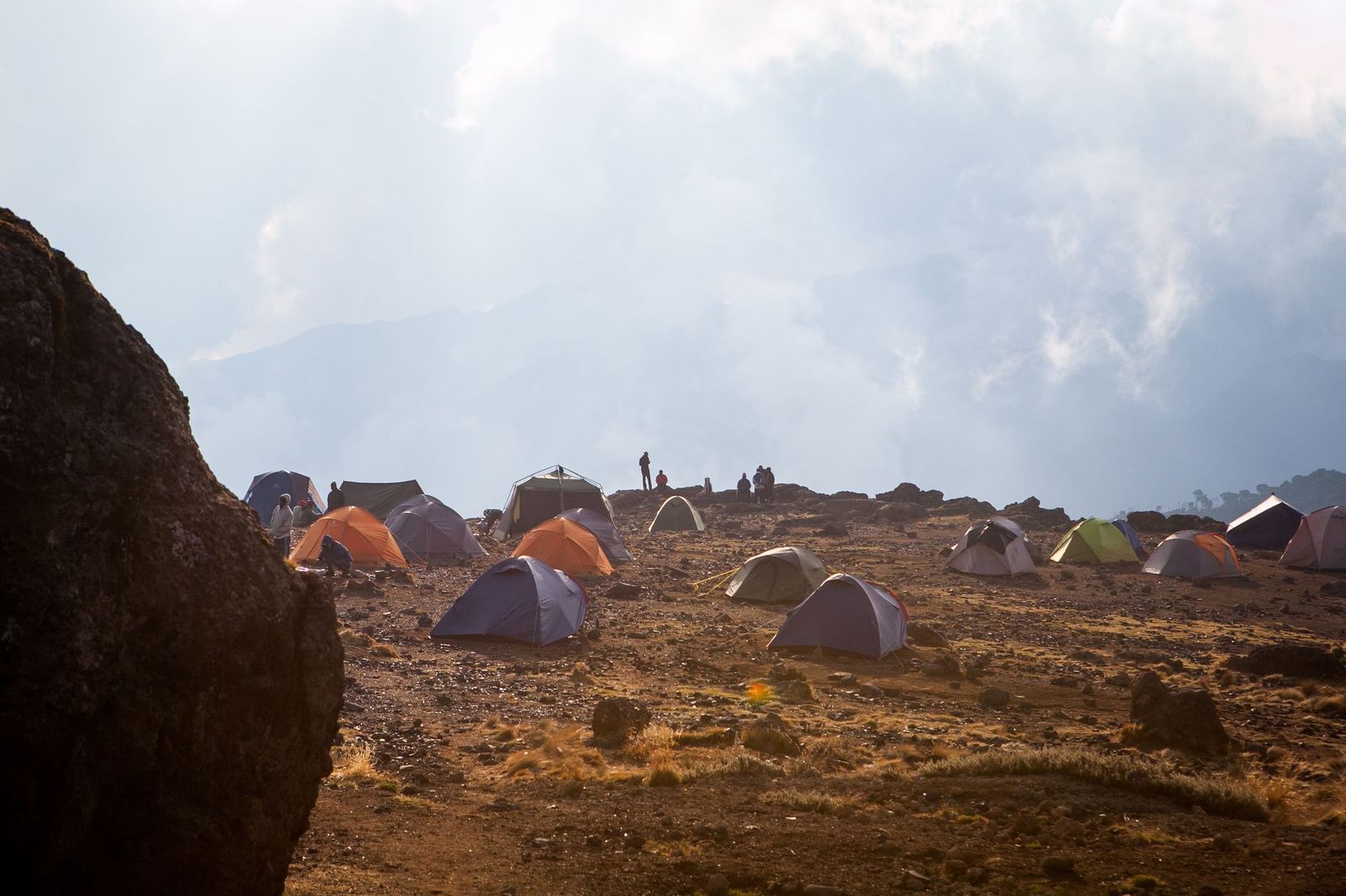 Shira Camp, before the summit. Photo: Getty.