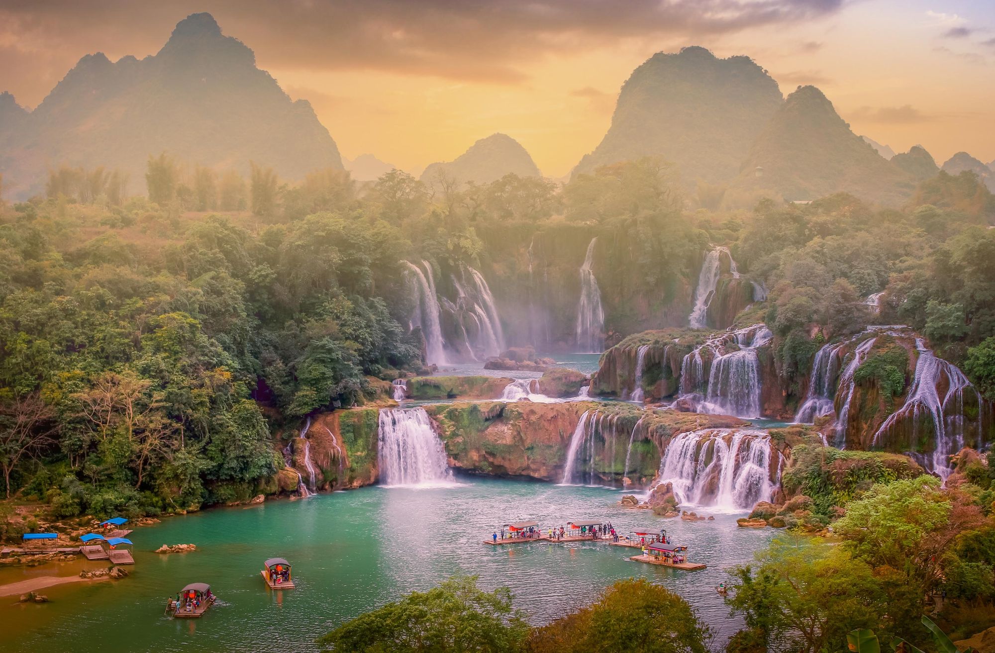 The remarkable Bản Giốc Waterfall in Vietnam. Photo: Getty