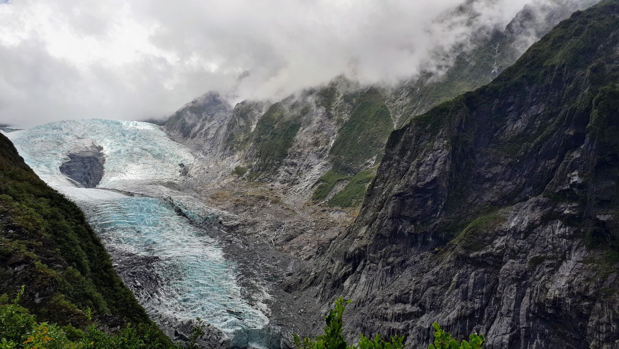A view of Franz Josef Glacier from the lookout point. Photo: Dani Redd.