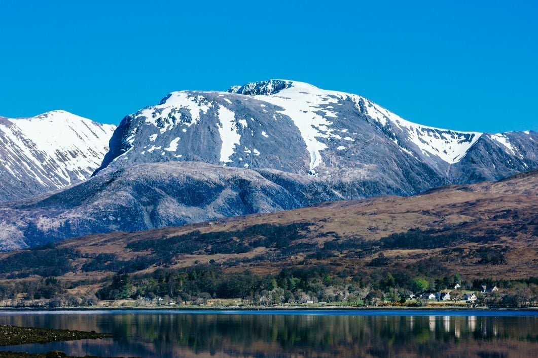 The looming silhouette of Ben Nevis, the highest mountain in Scotland. Photo: Getty.
